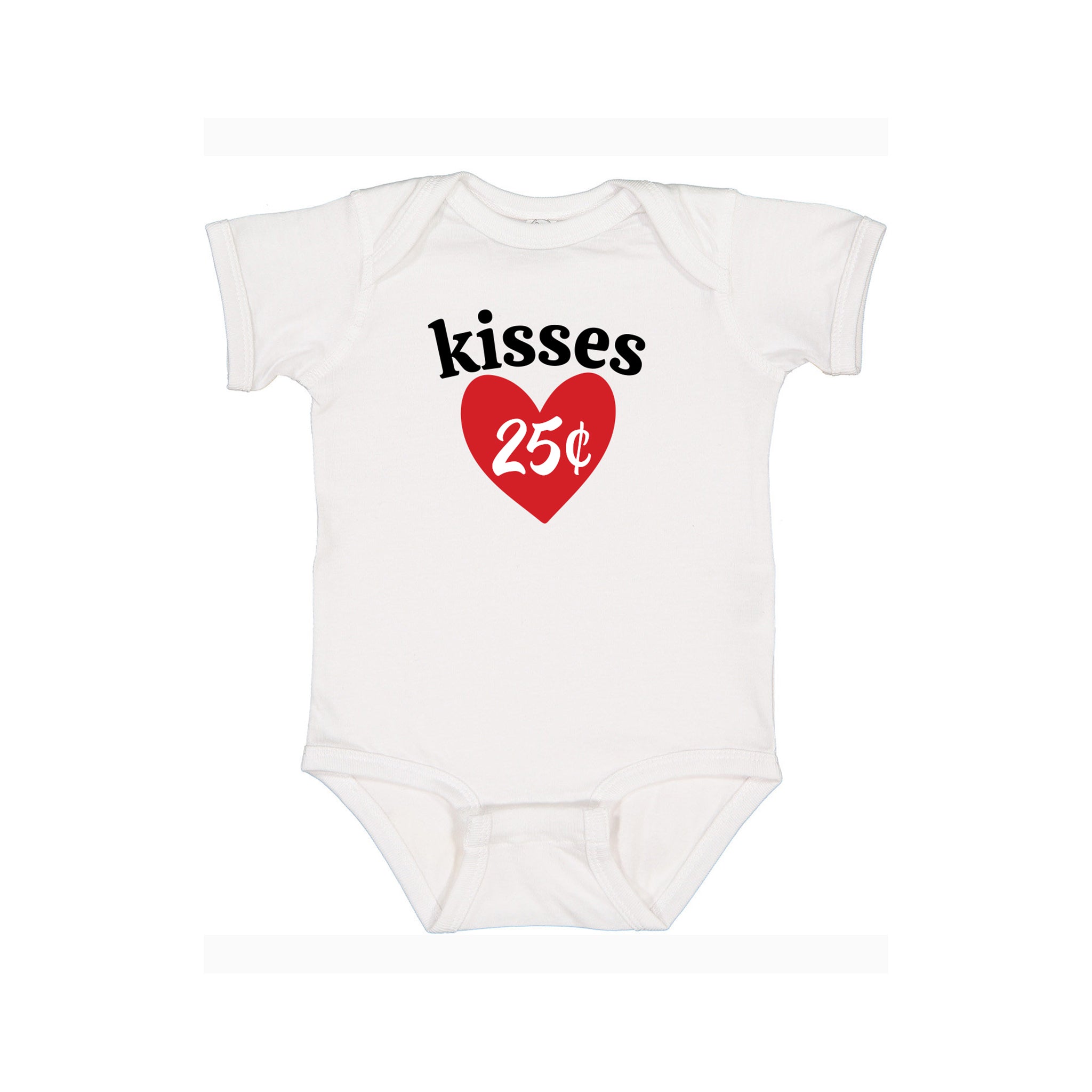 Kisses 25 Valentine Graphic Onesie