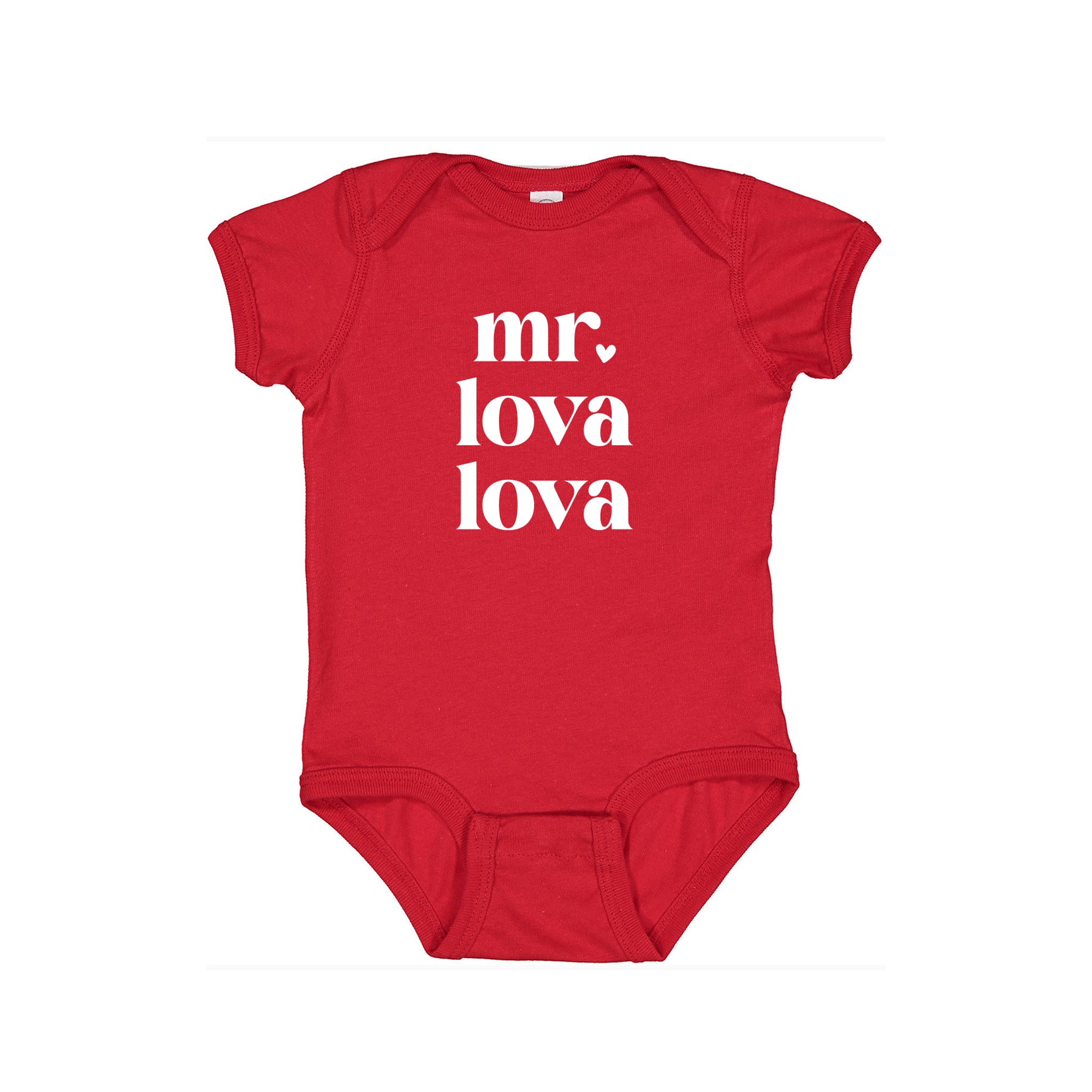 Mr. Lova Lova Valentine Graphic Onesie