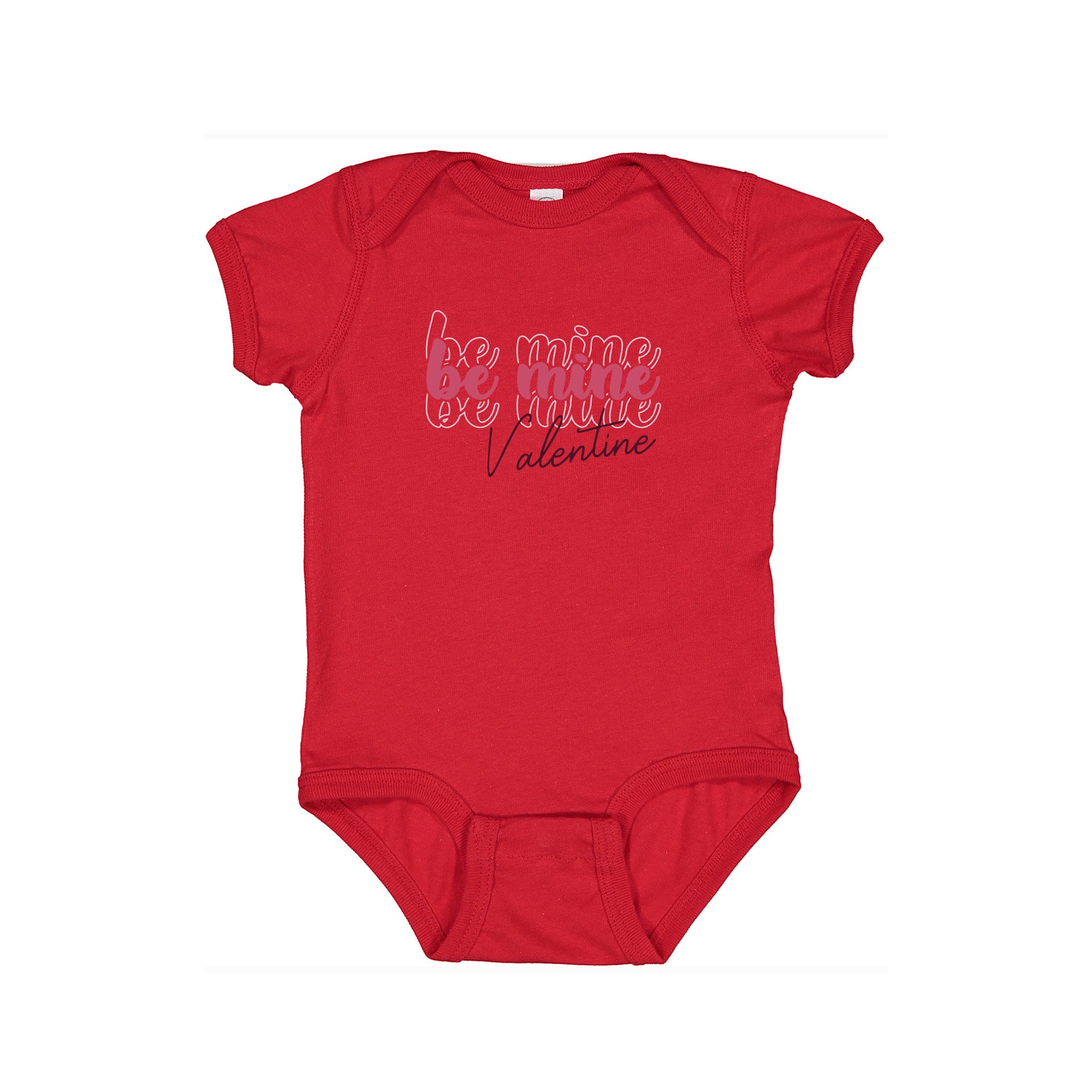 Be Mine Valentine Graphic Onesie