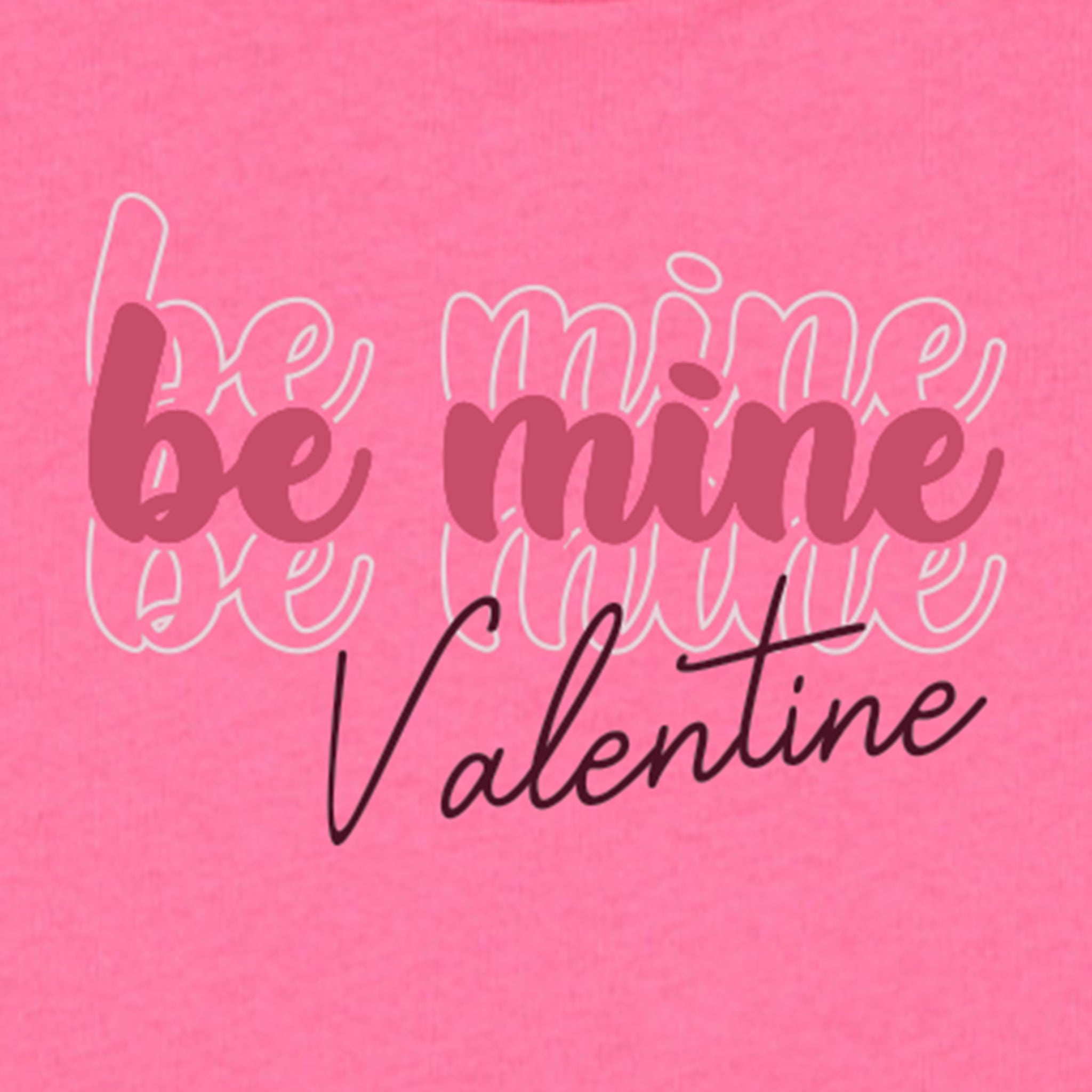 Be Mine Valentine Graphic Onesie