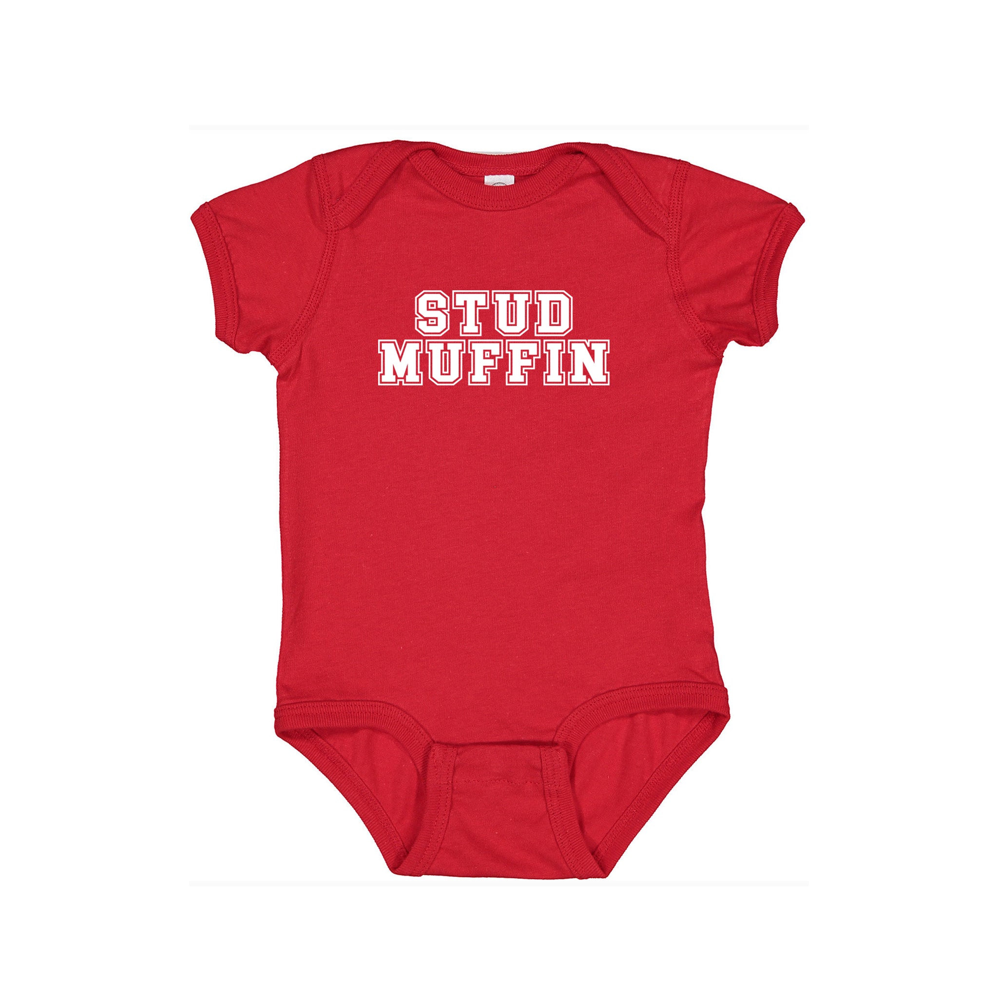 Stud Muffin Graphic Valentine's Onesie