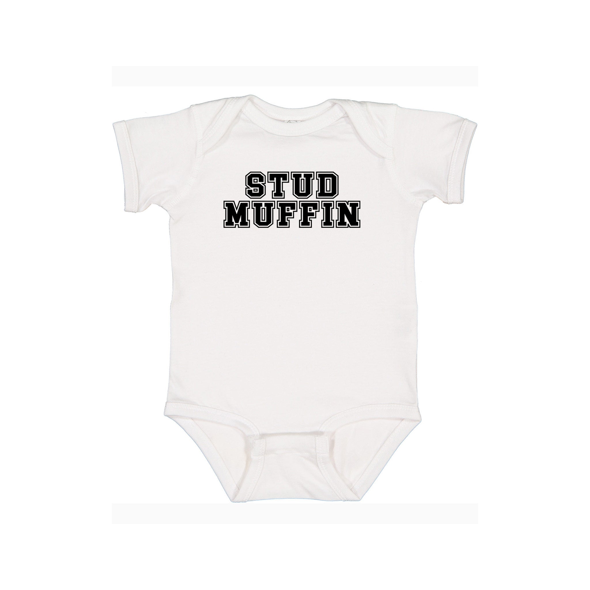Stud Muffin Graphic Valentine's Onesie