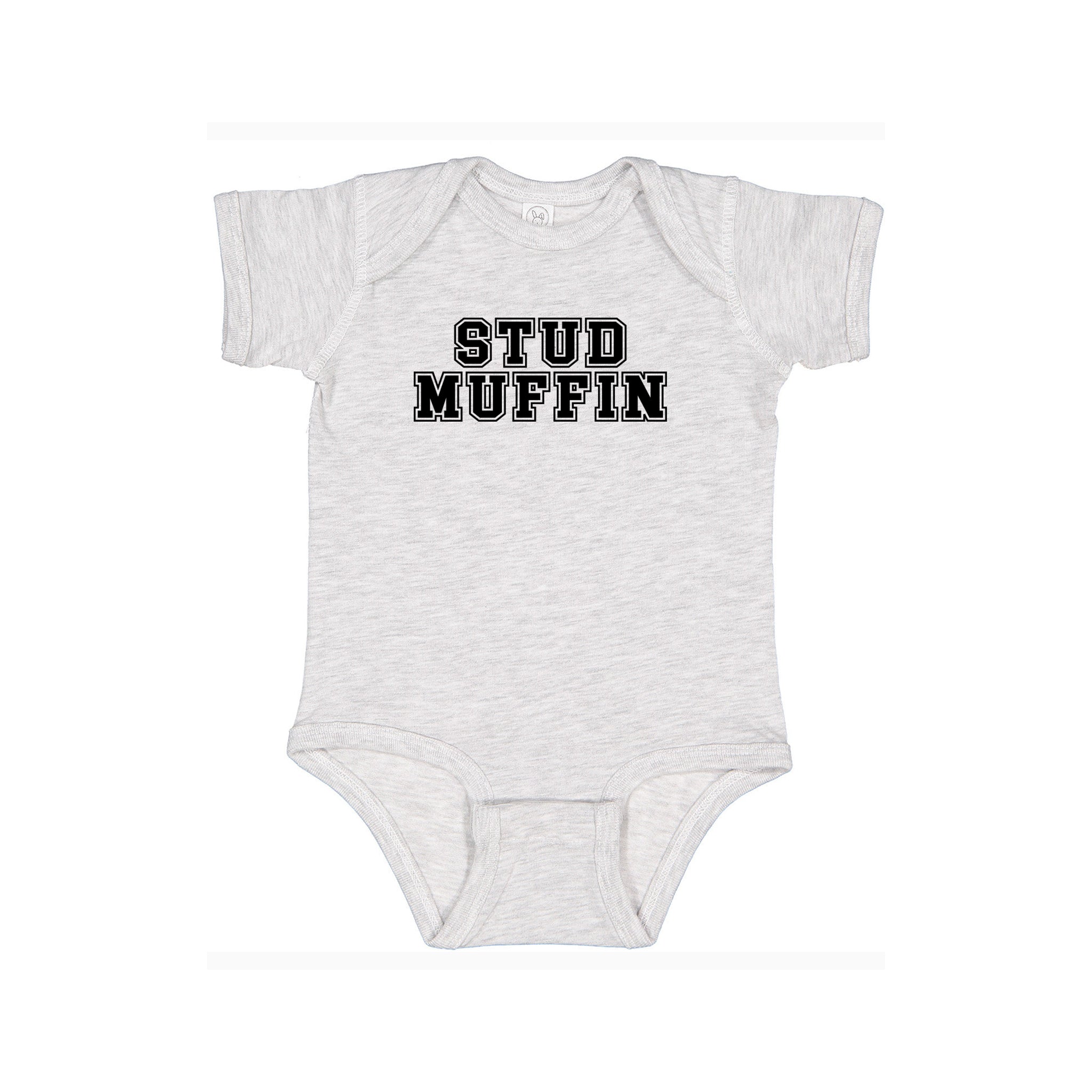 Stud Muffin Graphic Valentine's Onesie