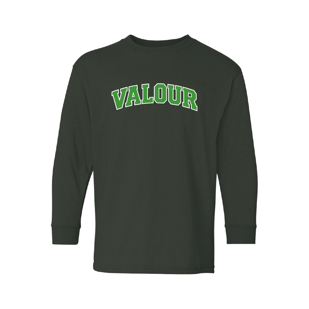 VALOUR - Youth Printed Cotton Long Sleeve - Valour Varsity