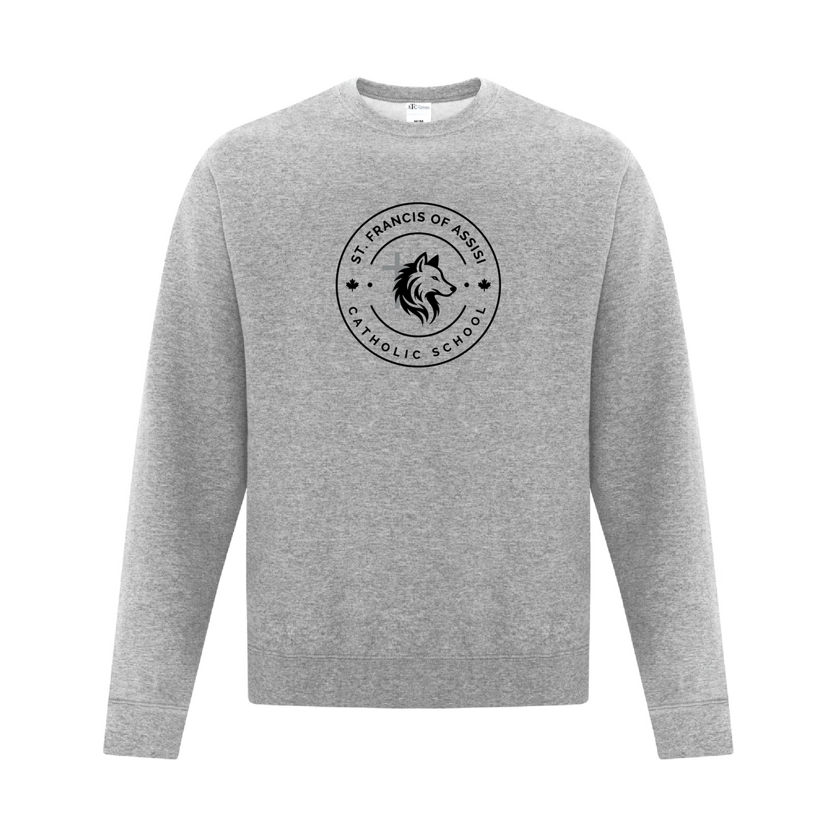 SFA Adult Crewneck - Athletic Heather - Printed SFA Logo