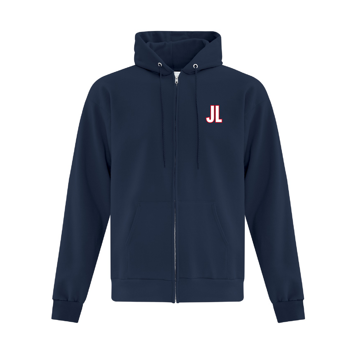JL-E - Embroidered Full-Zip Hoodie