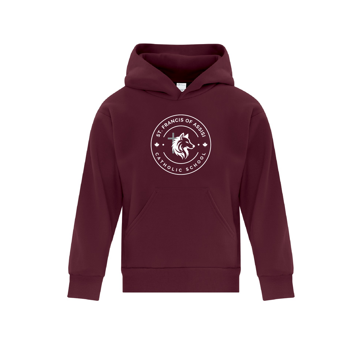 SFA Youth Hoodie - Maroon - Front Print