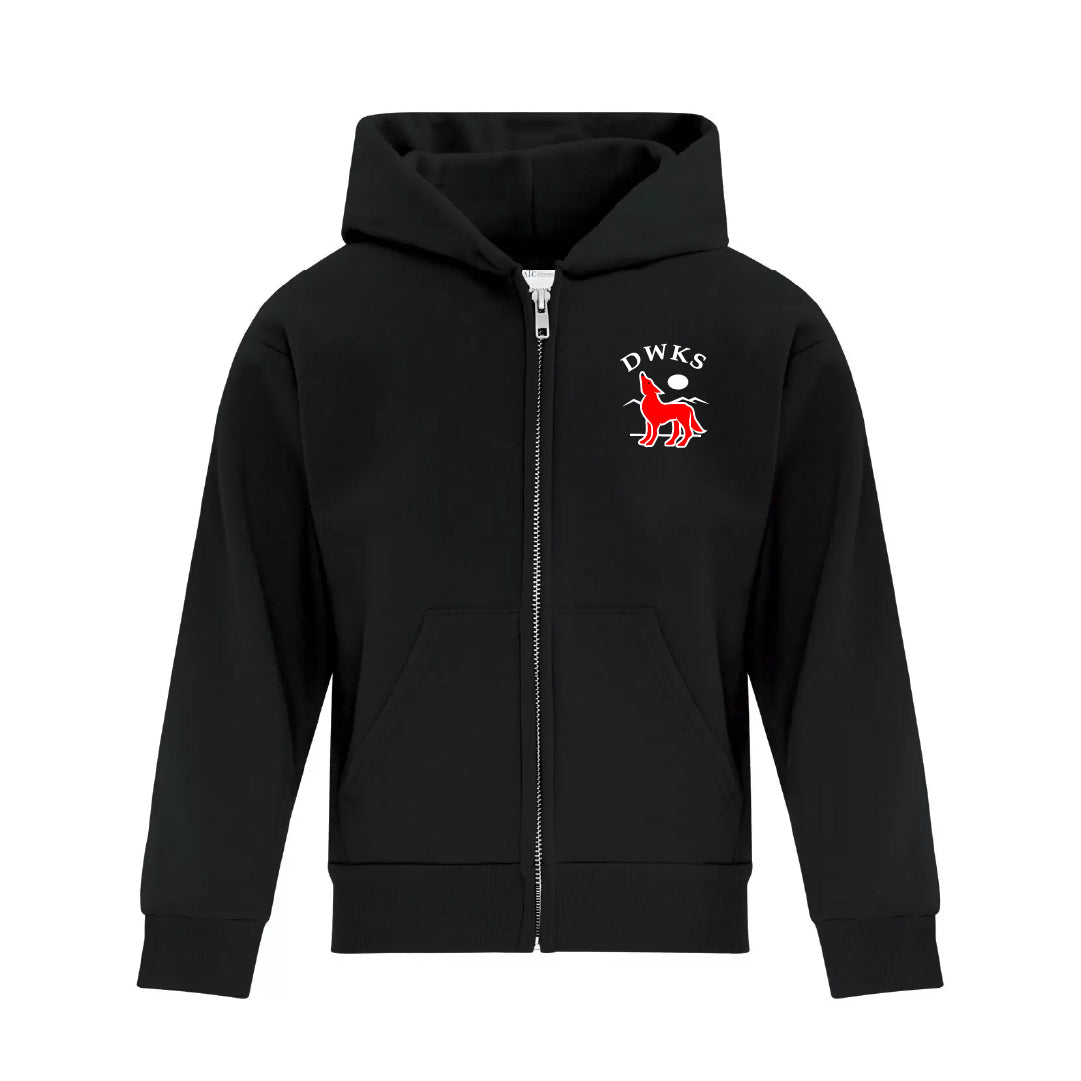 DWKS - Embroidered Full Zip Youth Hoodie