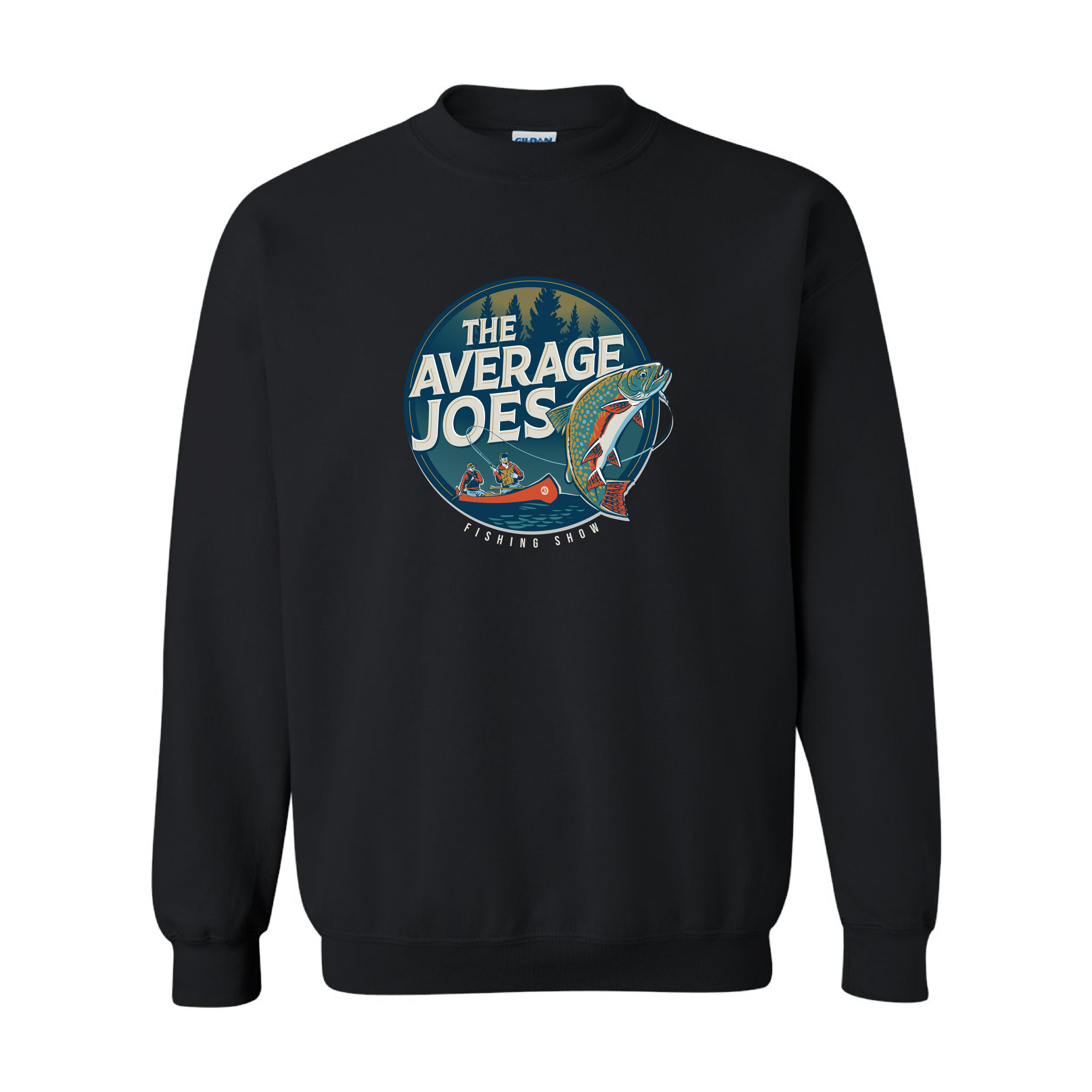 AJF - Average Joes Fishing Show Printed Adult Crewneck Sweatshirt