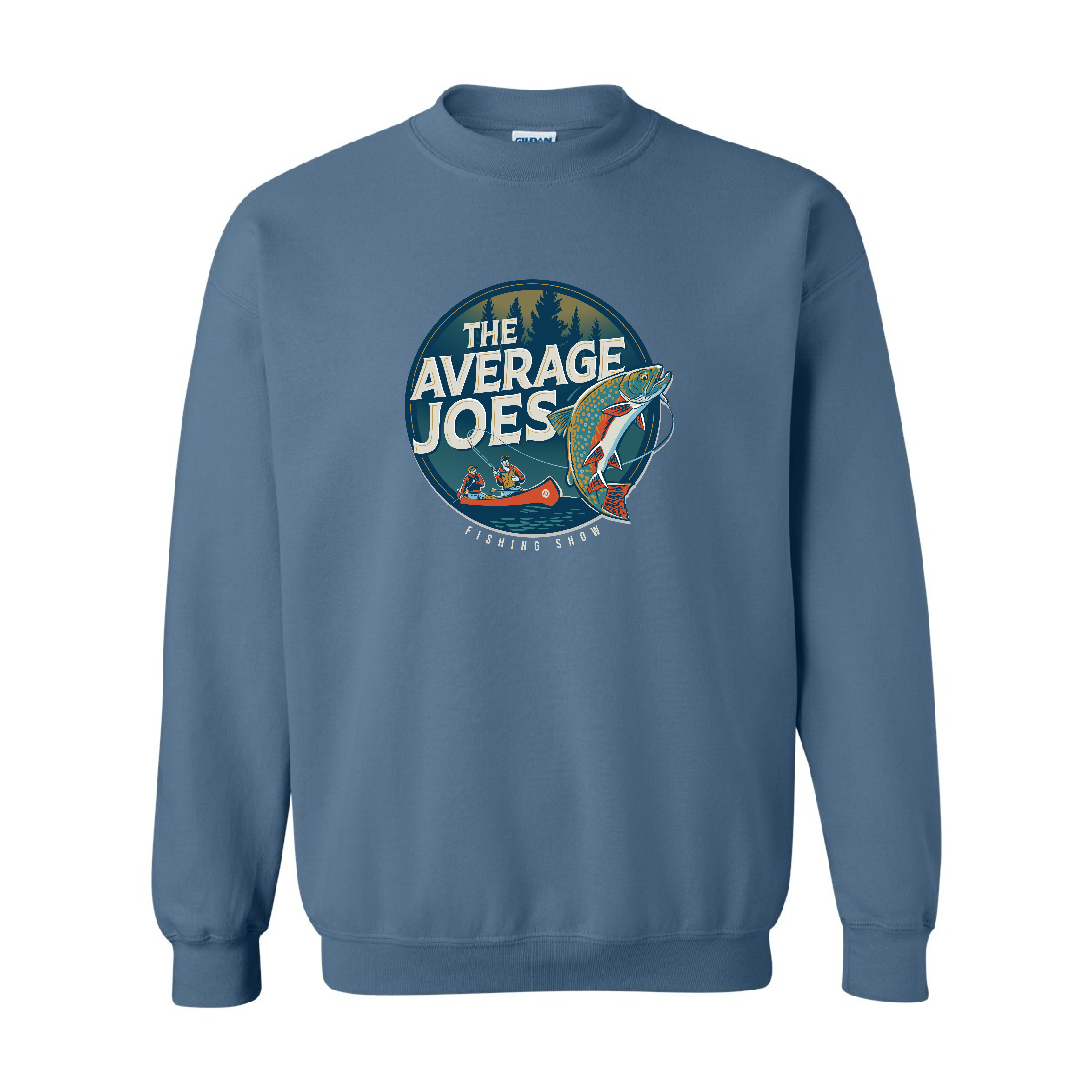 AJF - Average Joes Fishing Show Printed Adult Crewneck Sweatshirt
