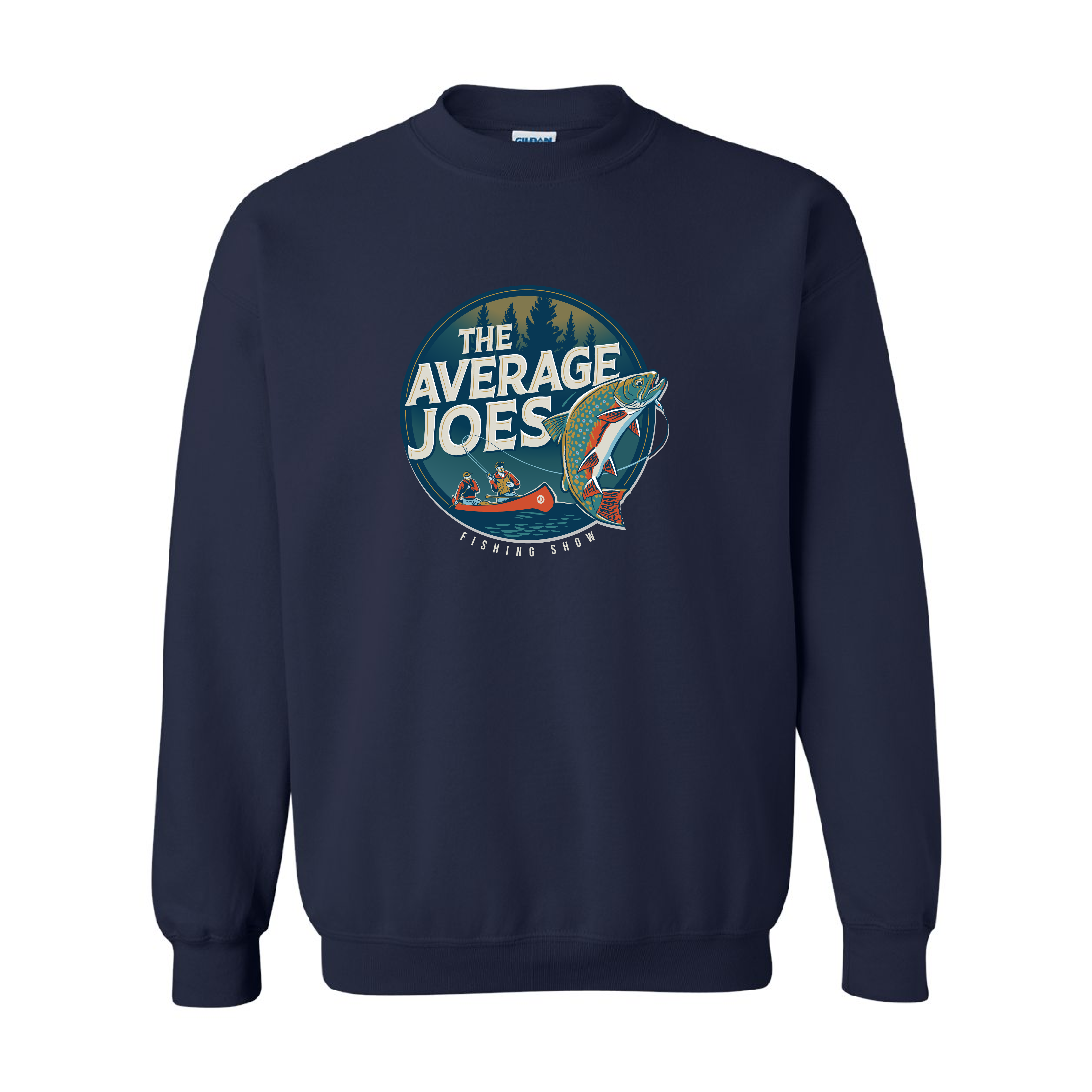 AJF - Average Joes Fishing Show Printed Adult Crewneck Sweatshirt