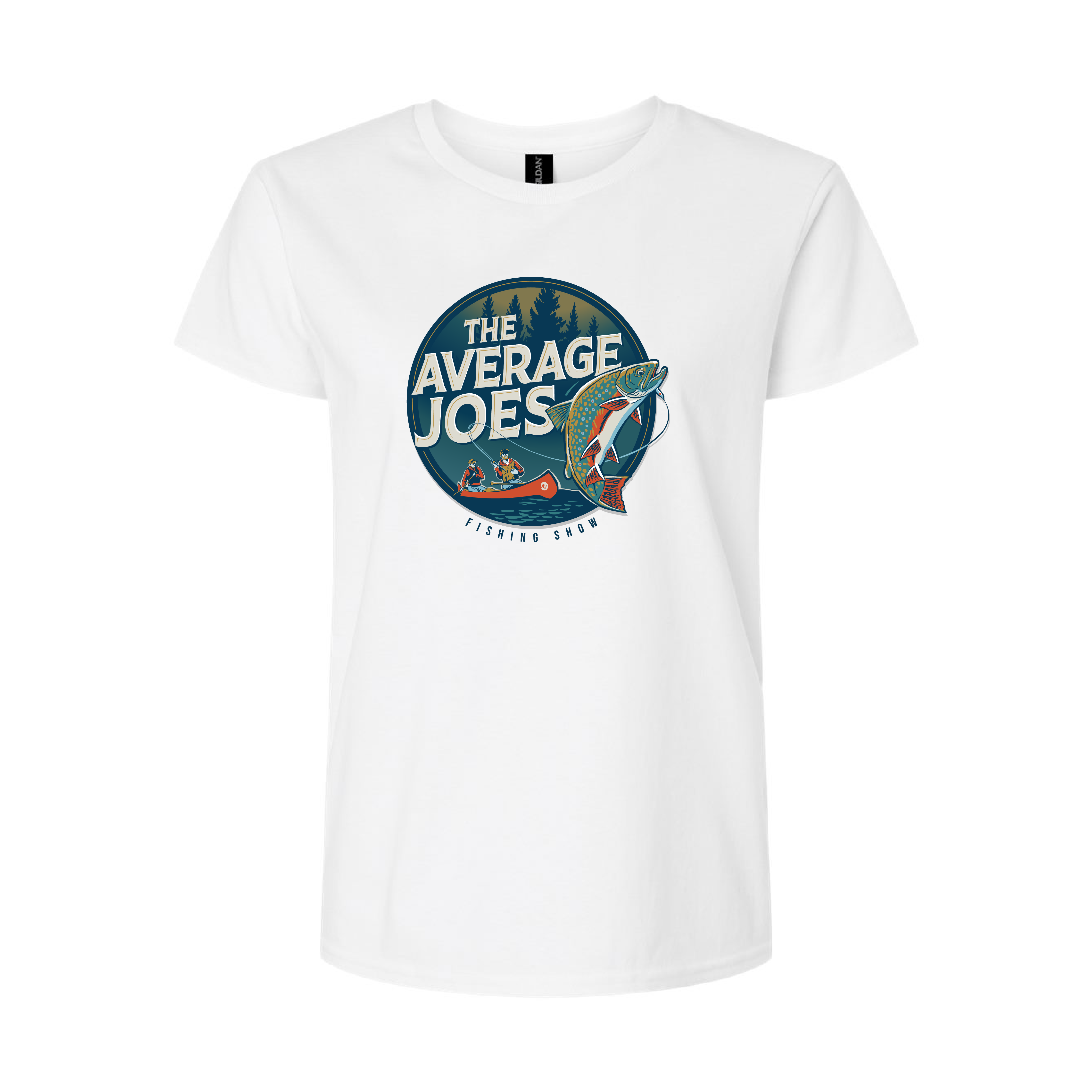 AJF - Average Joes Fishing Show Printed Ladies' T-Shirt