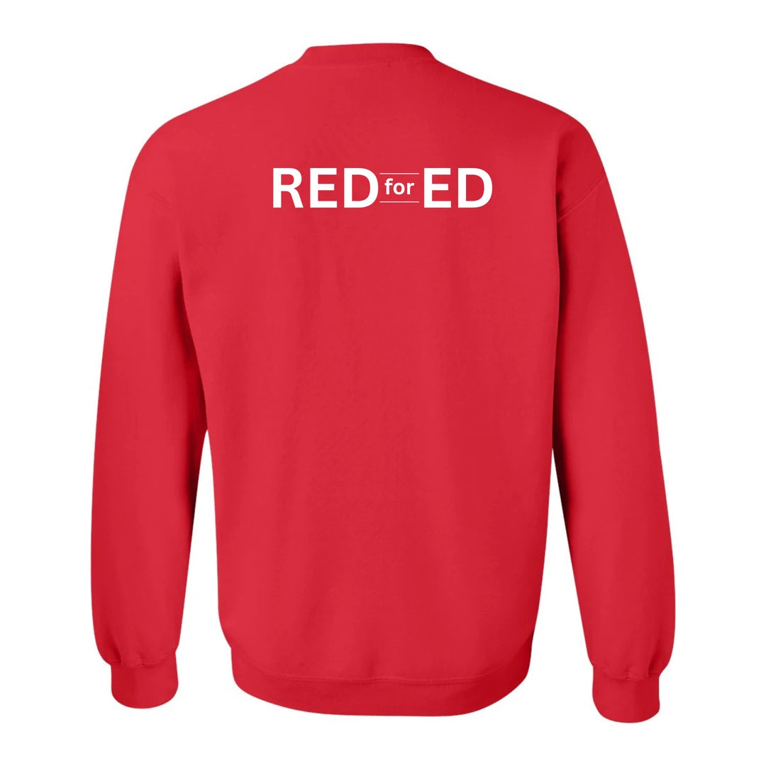 COPE 103 Red for Ed Crewneck - Back