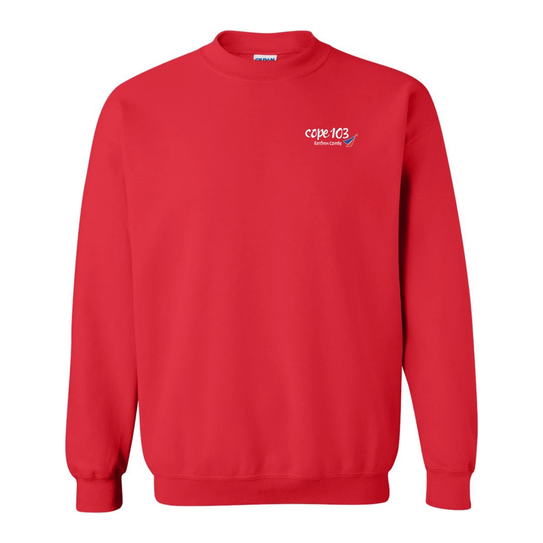 COPE 103 Red for Ed Crewneck - Front