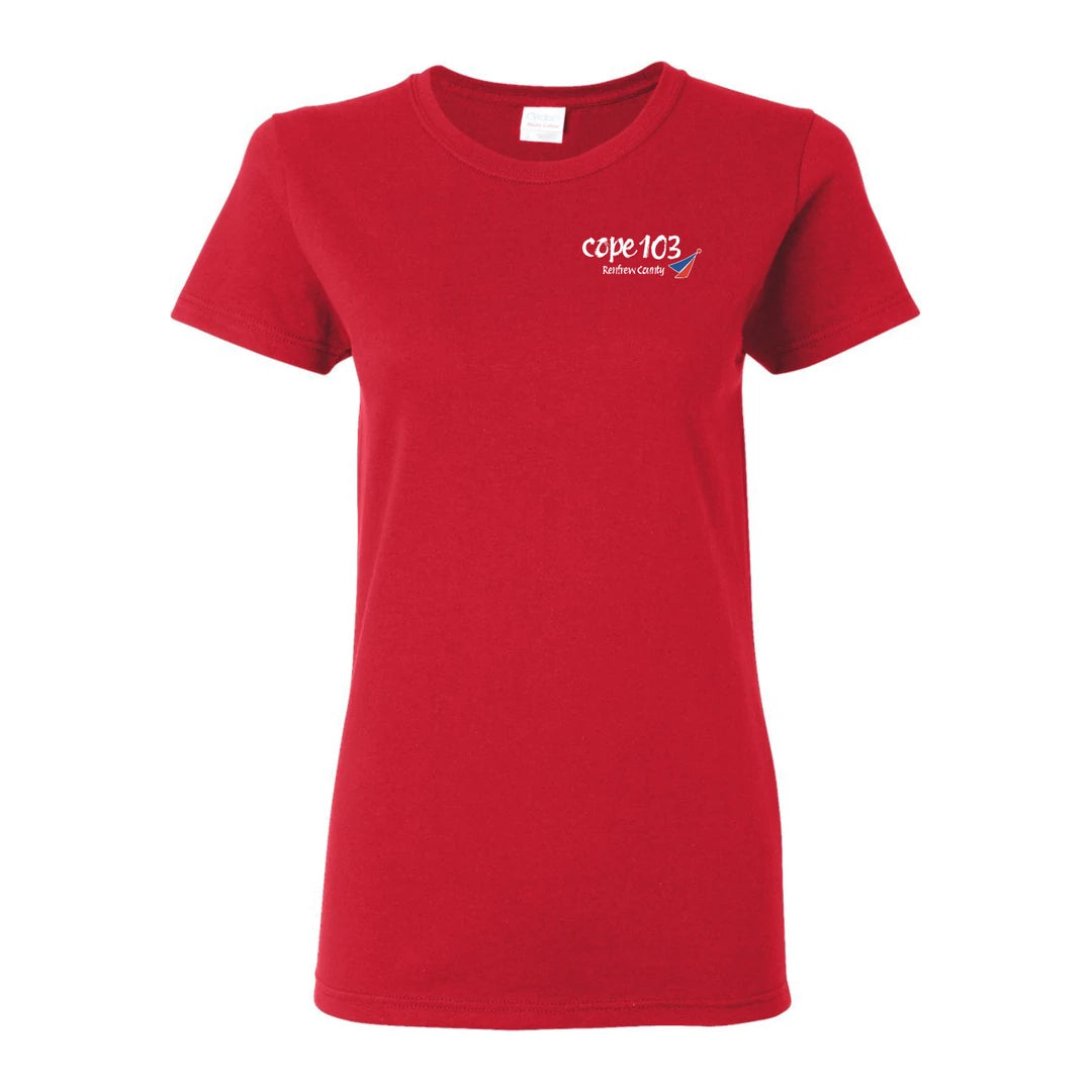 COPE 103 Red Friday Ladies T-Shirt - Front