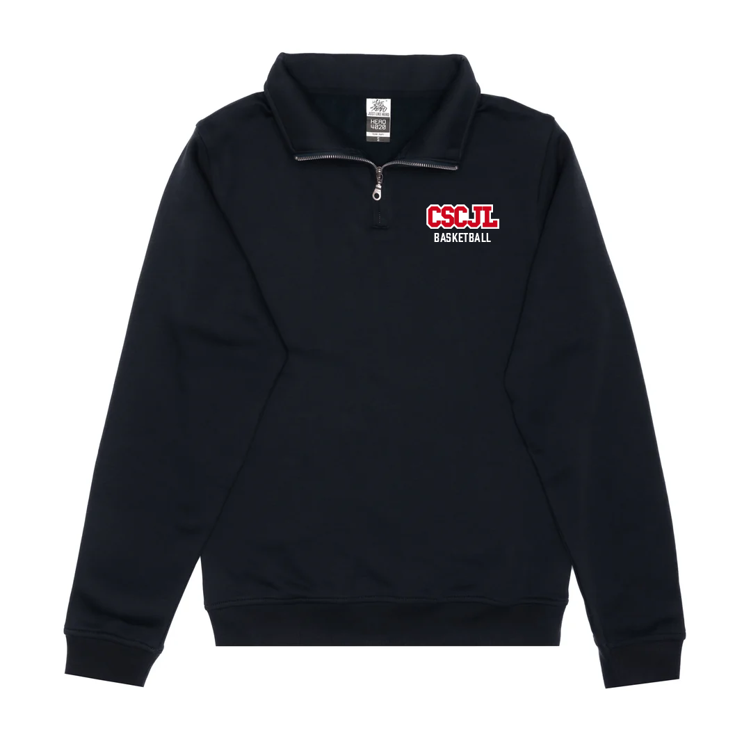 Sweat-shirt unisexe à col zippé brodé F&F -