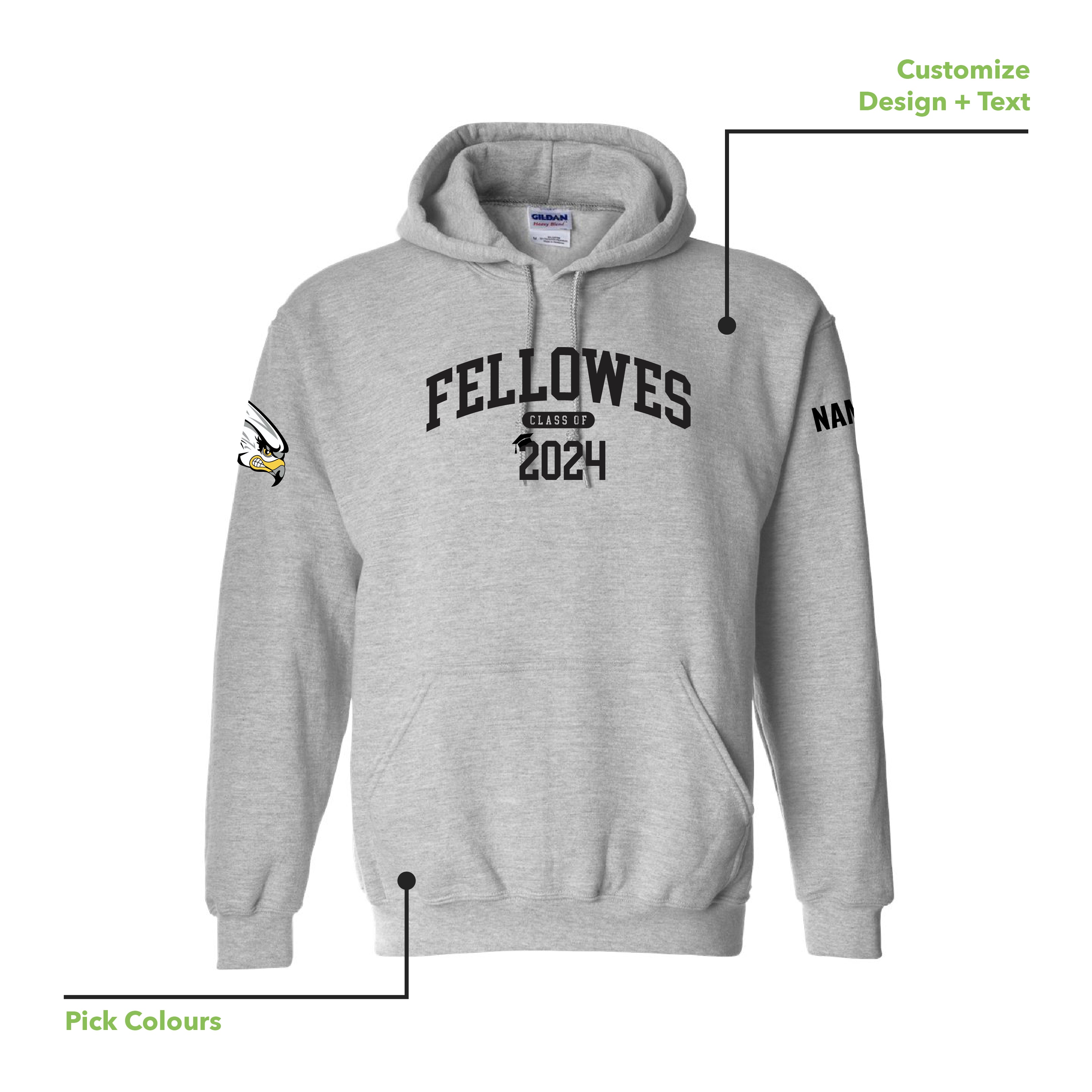 FHS - Printed Adult Hoodie