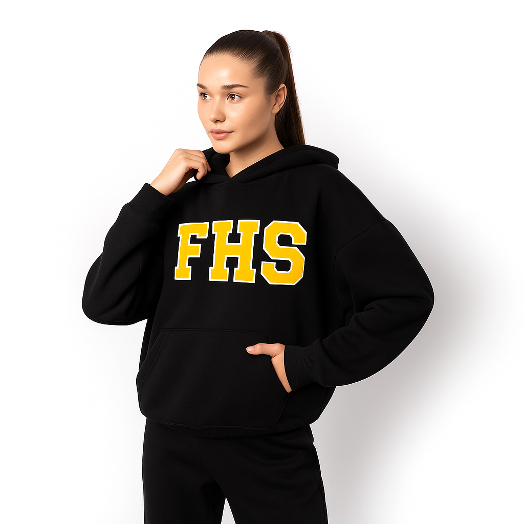FHS - Printed Drop Shoulder Hoodie