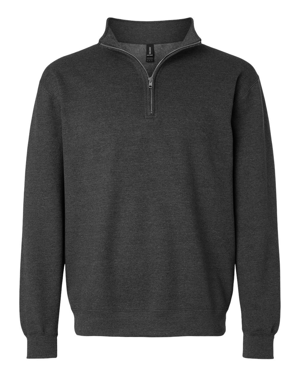Gildan 18810 quarter-zip sweatshirt in Fan Charcoal Heather