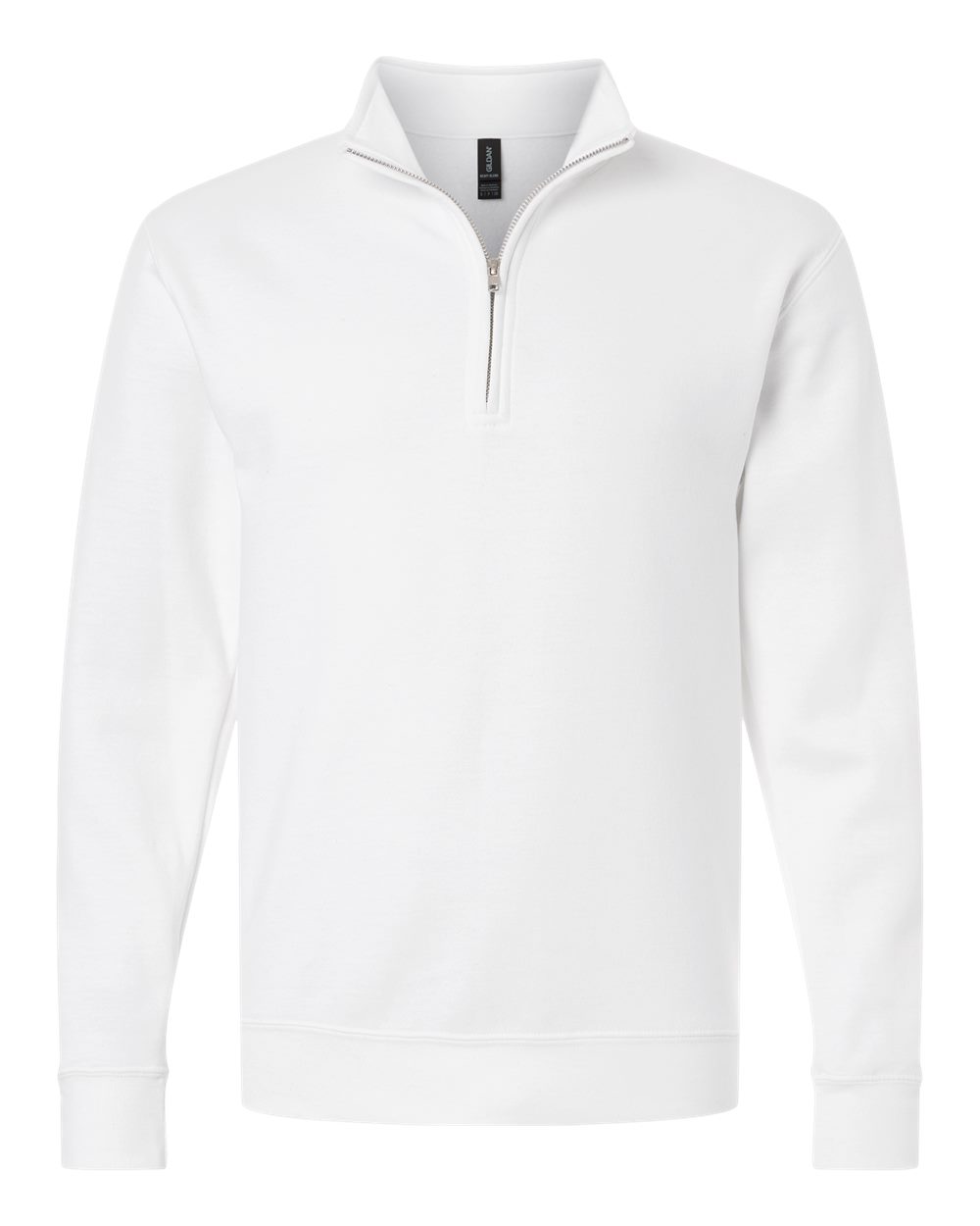 Gildan 18810 quarter-zip sweatshirt in White
