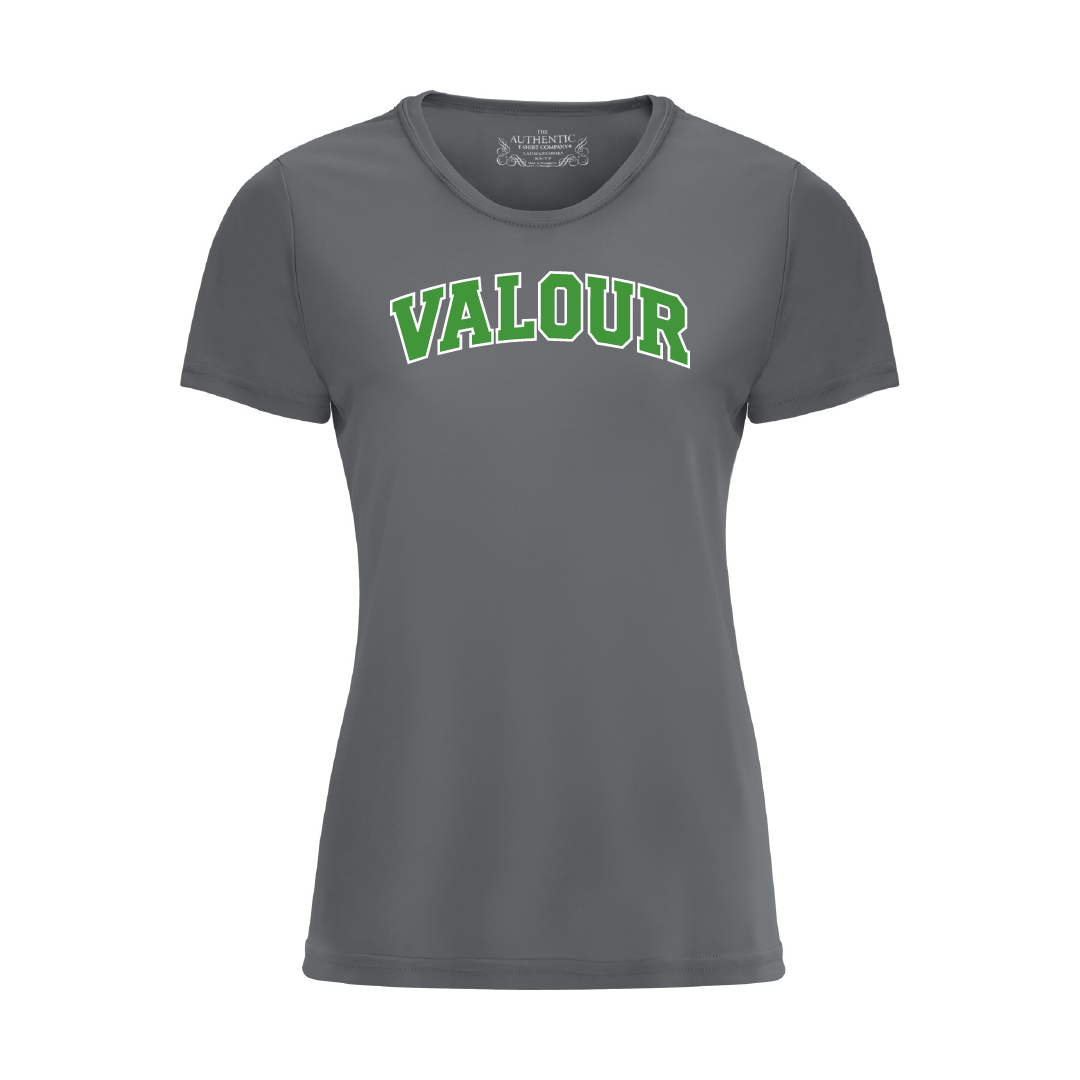 VALOUR - Ladies' Printed Poly T-Shirt - Valour Varsity