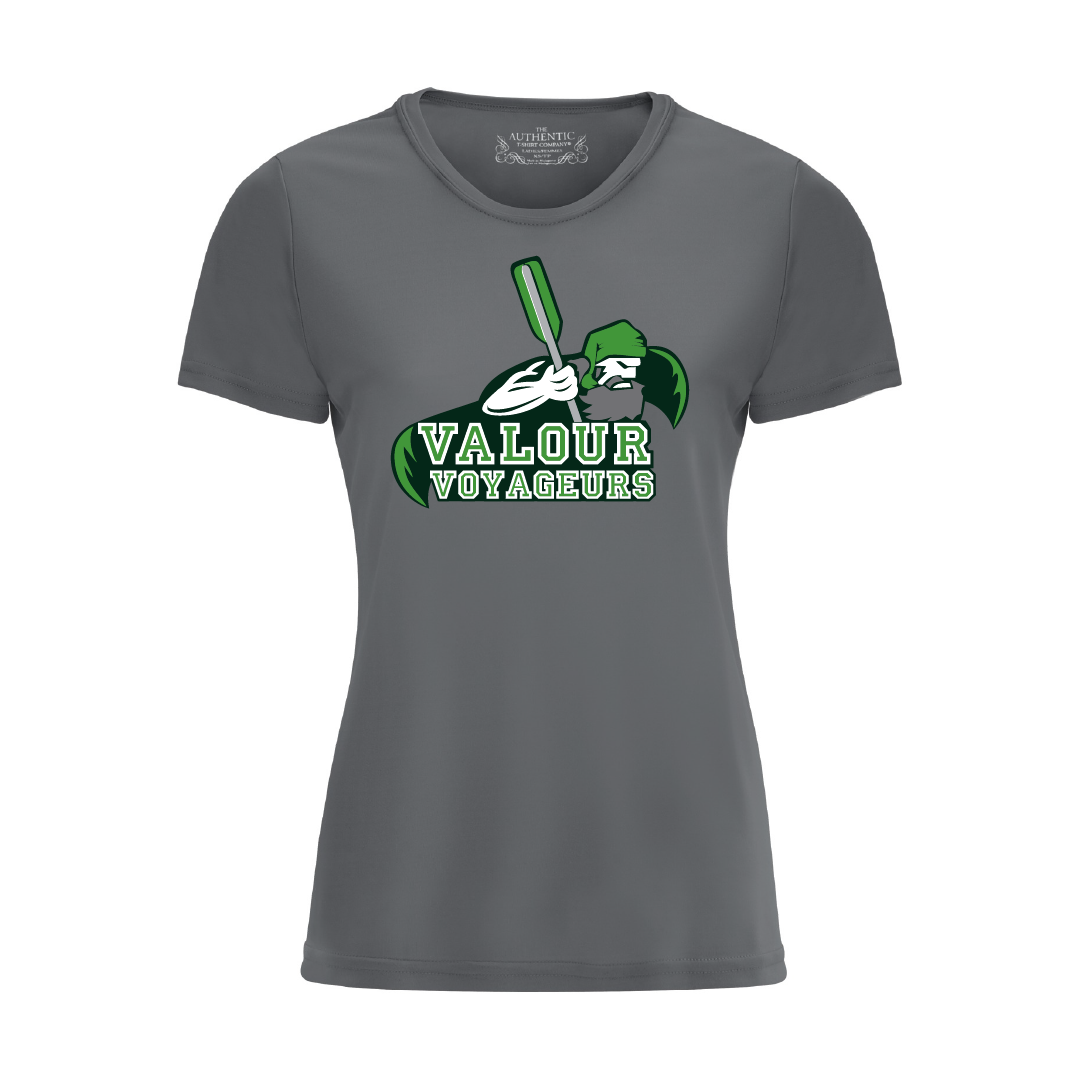 VALOUR - Ladies' Printed Poly T-Shirt - Valour Voyageurs