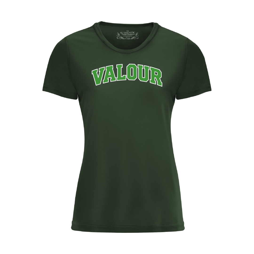 VALOUR - Ladies' Printed Poly T-Shirt - Valour Varsity