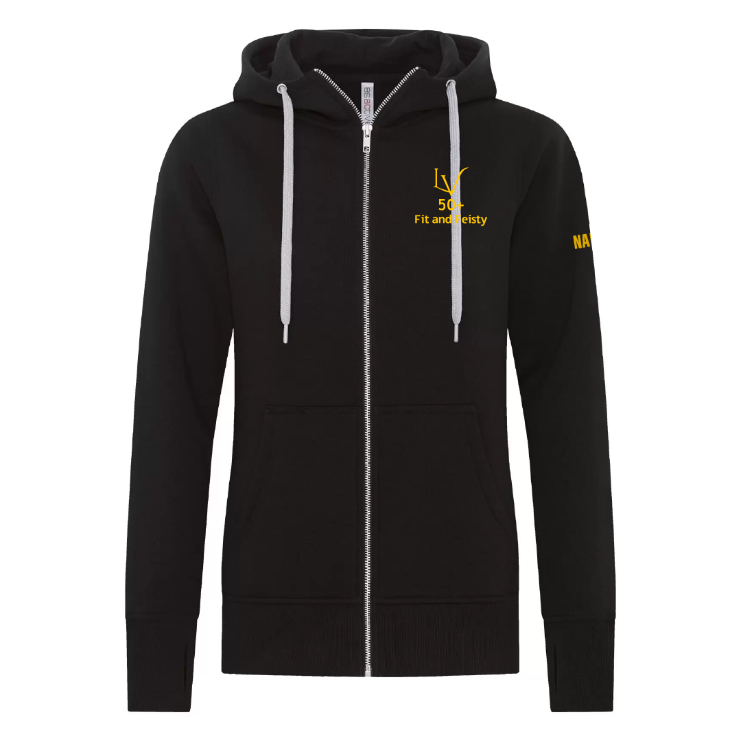 F&F - Sweat à capuche zippé brodé pour femme