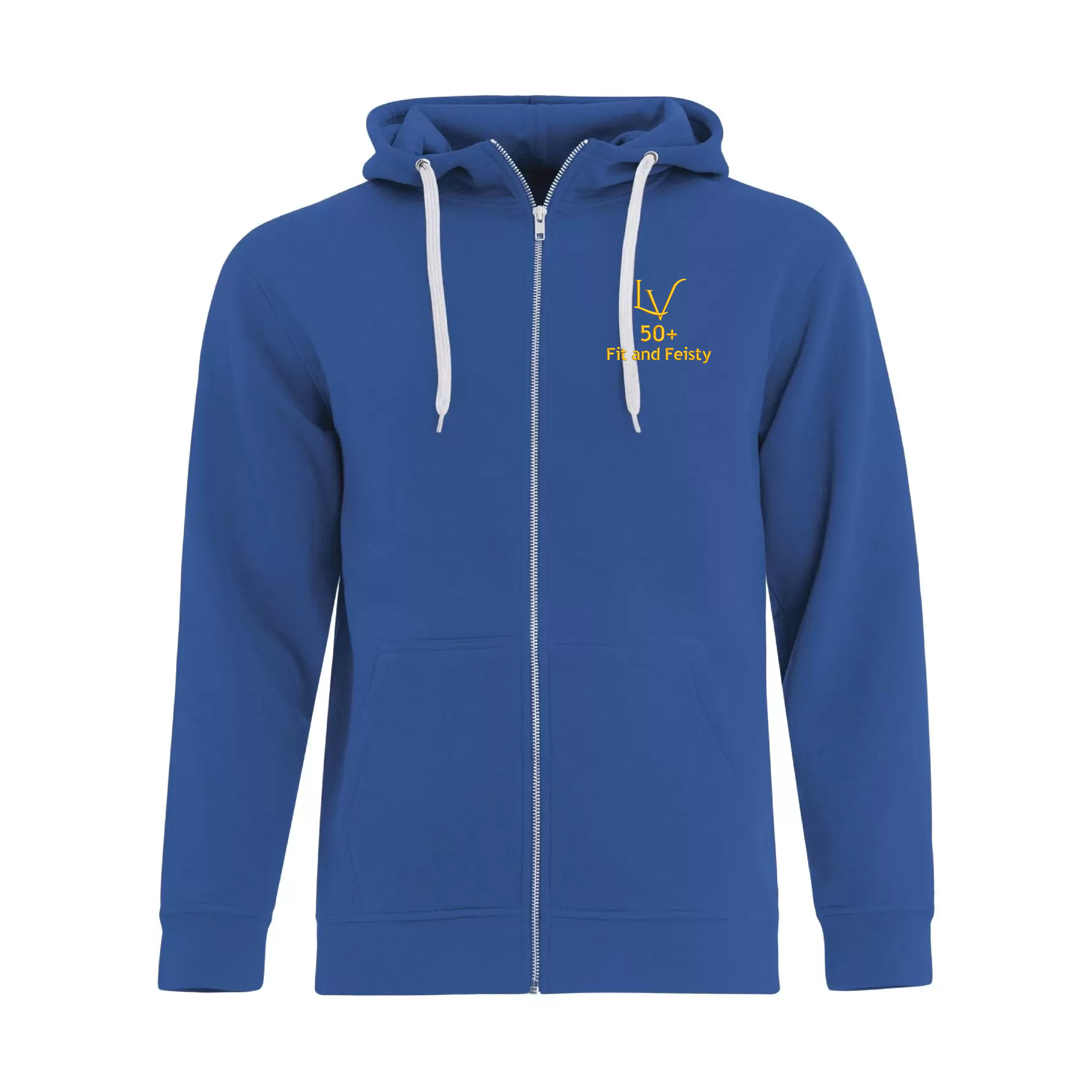 F&F - Embroidered Adult Zip Hoodie