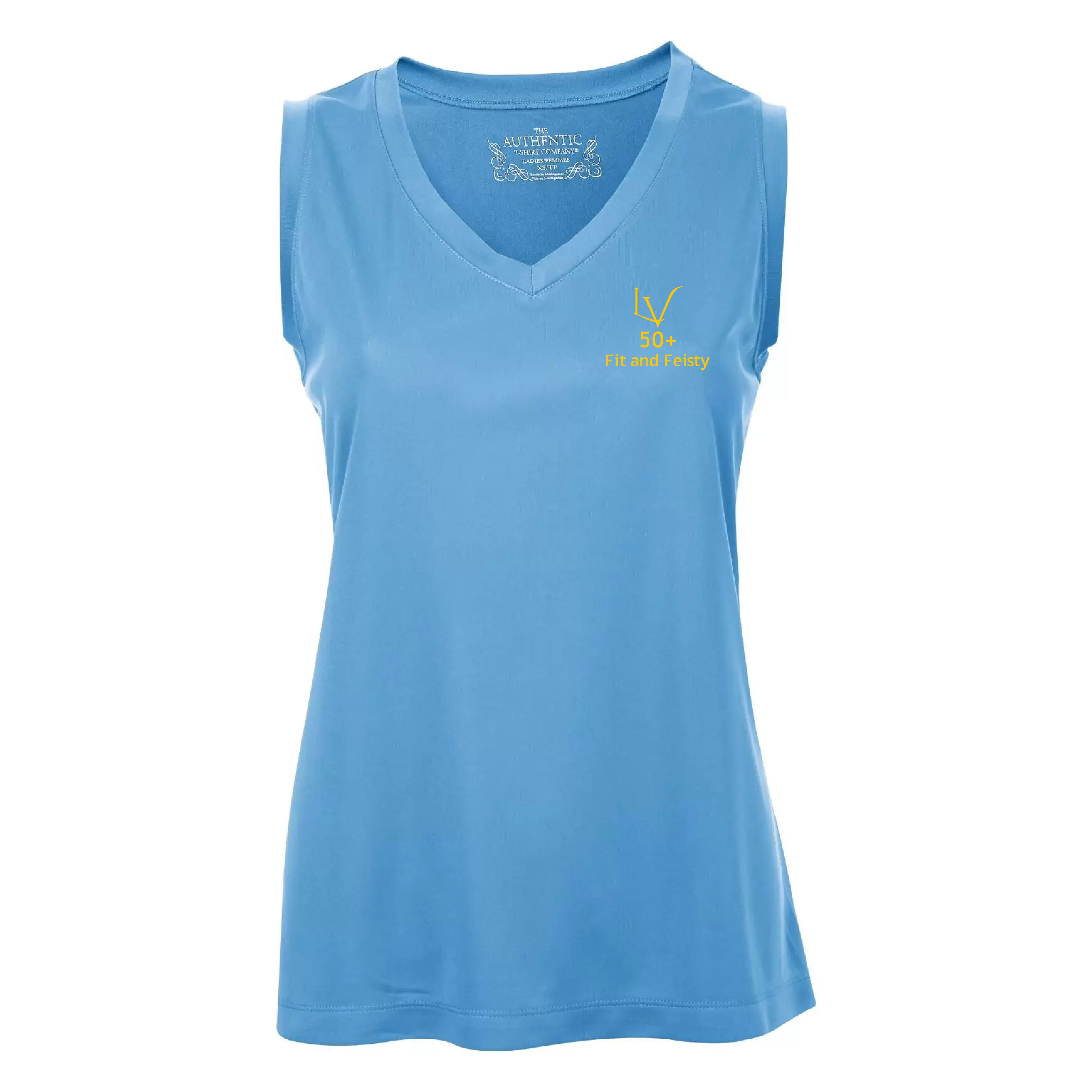 F&F - Printed Ladies Performance Sleeveless V-Neck Tee