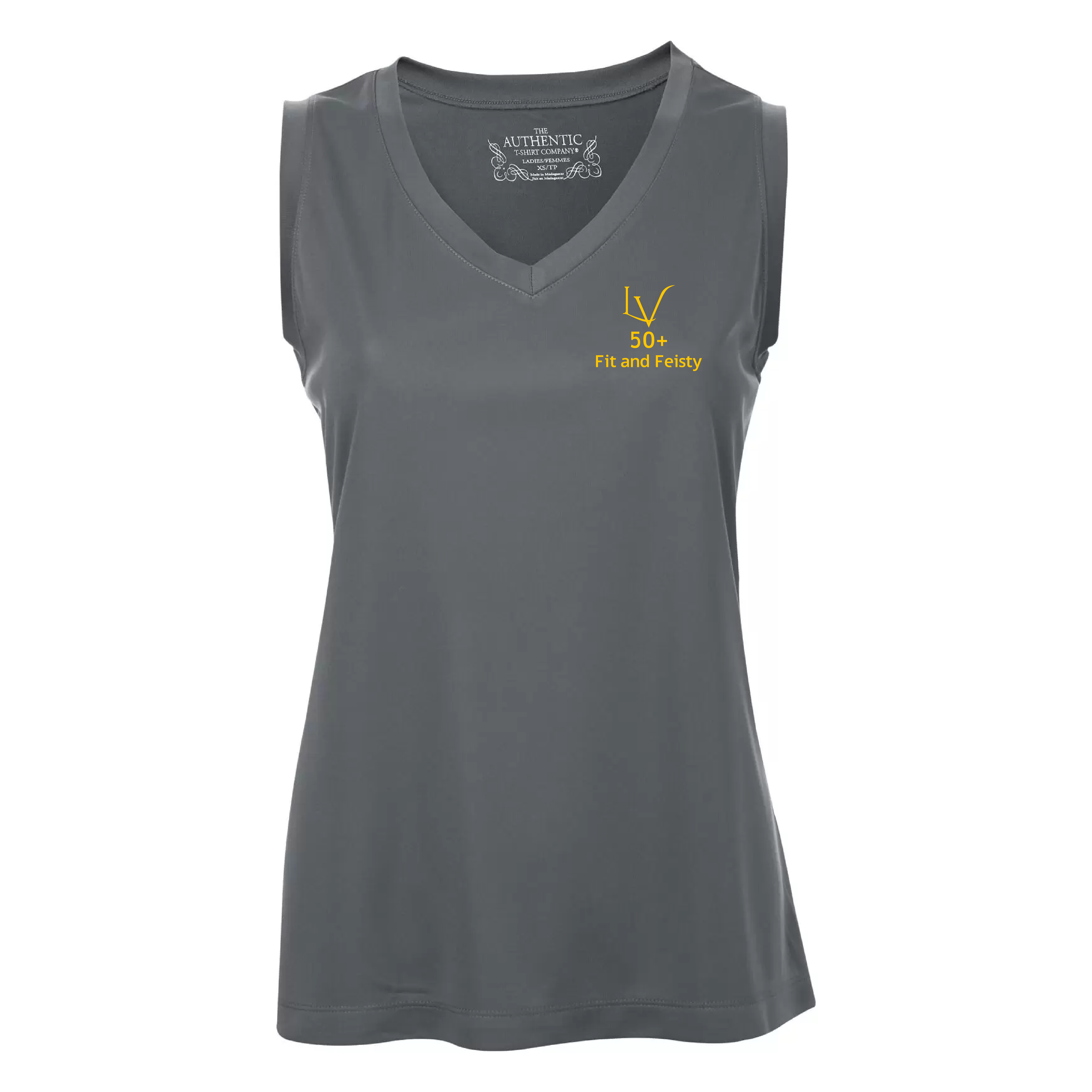 F&F - Printed Ladies Performance Sleeveless V-Neck Tee
