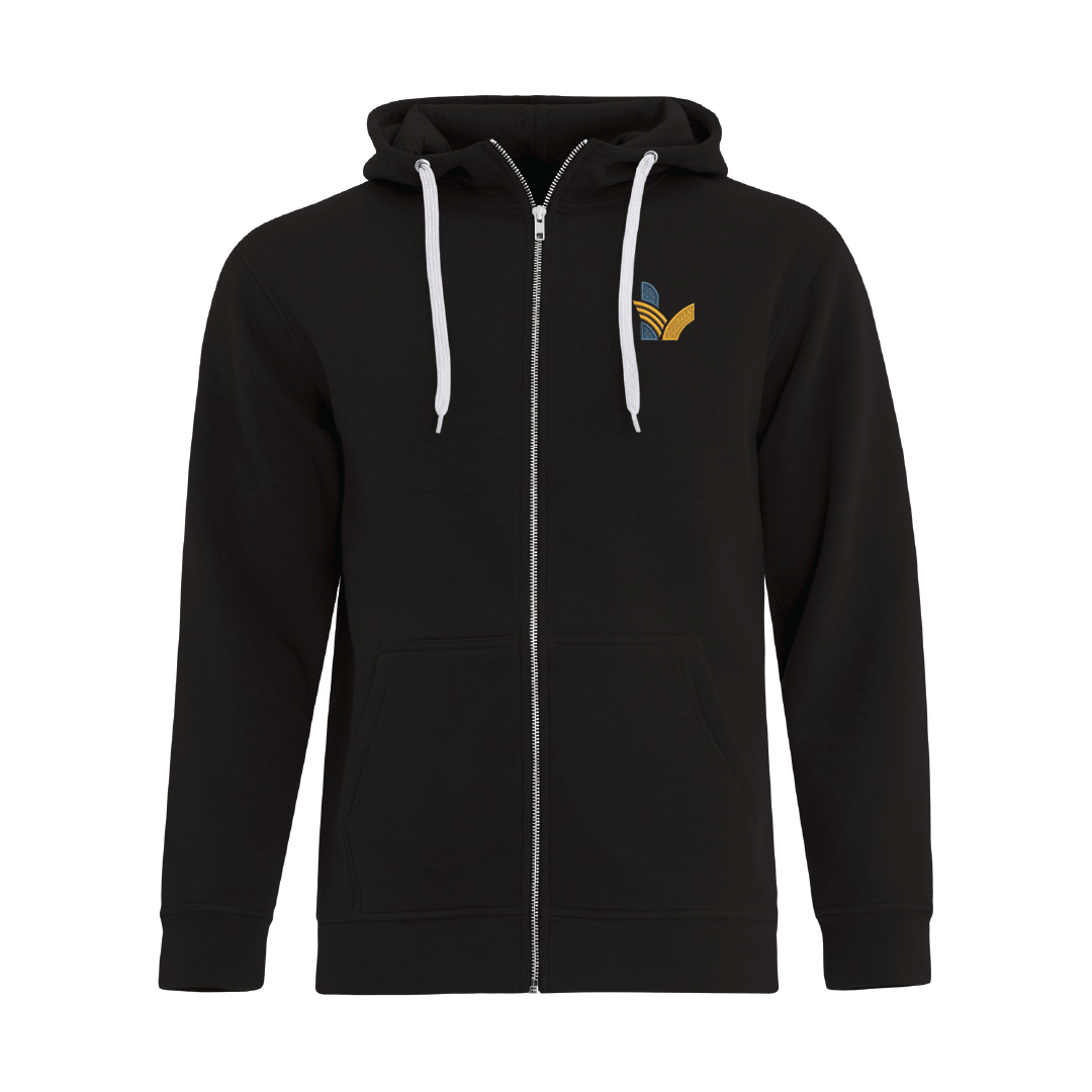 LV - Embroidered Full Zip Hoodie