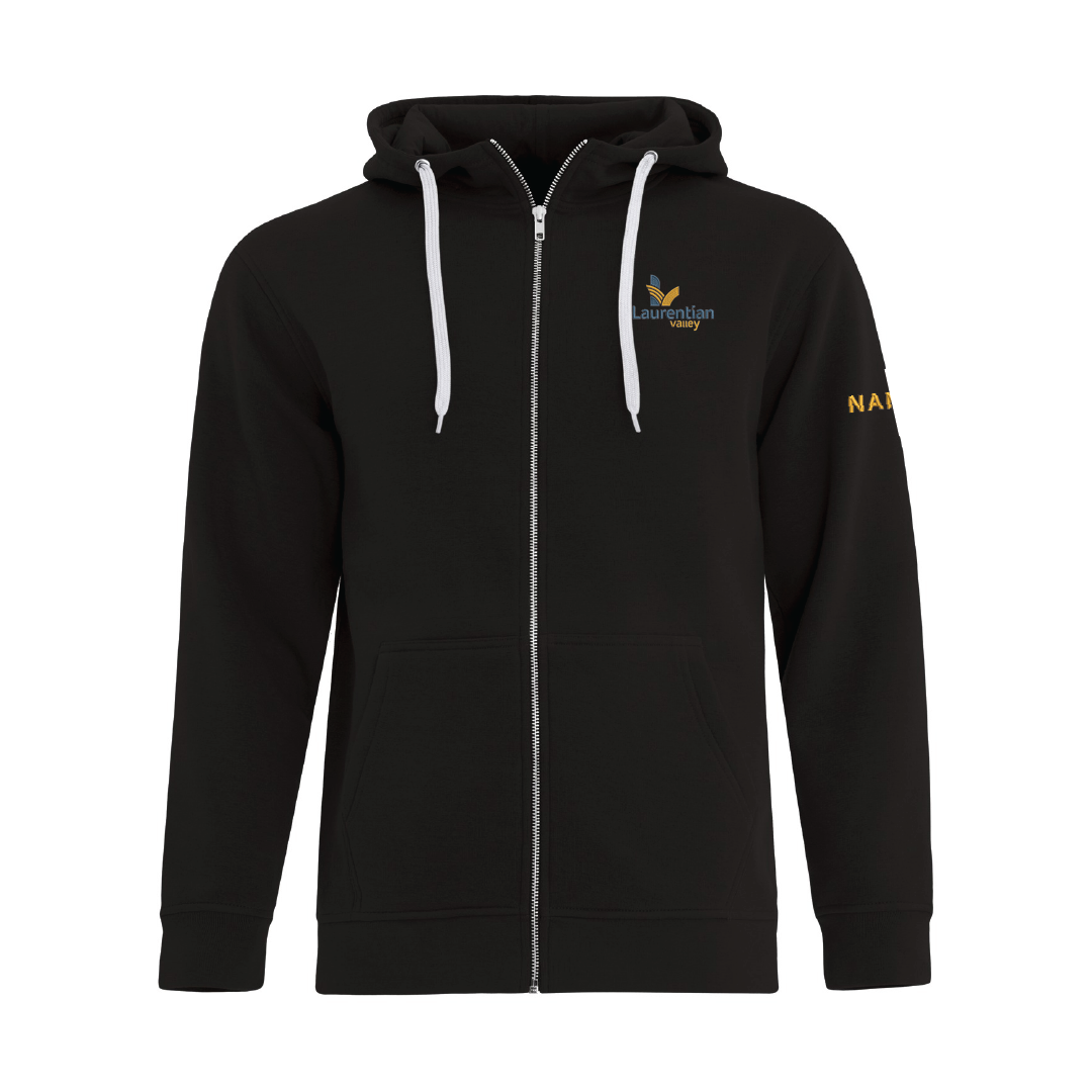 LV - Embroidered Full Zip Hoodie