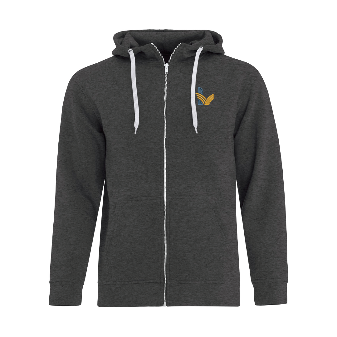 LV - Embroidered Full Zip Hoodie