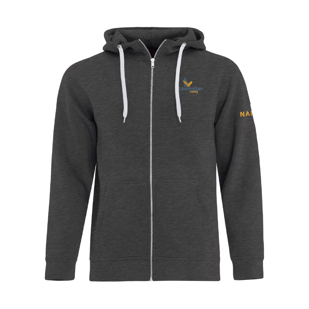 LV - Embroidered Full Zip Hoodie