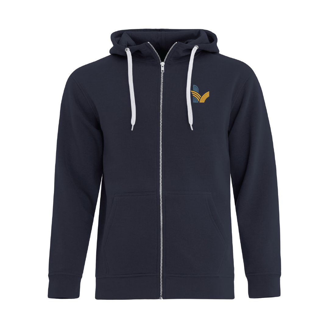 LV - Embroidered Full Zip Hoodie