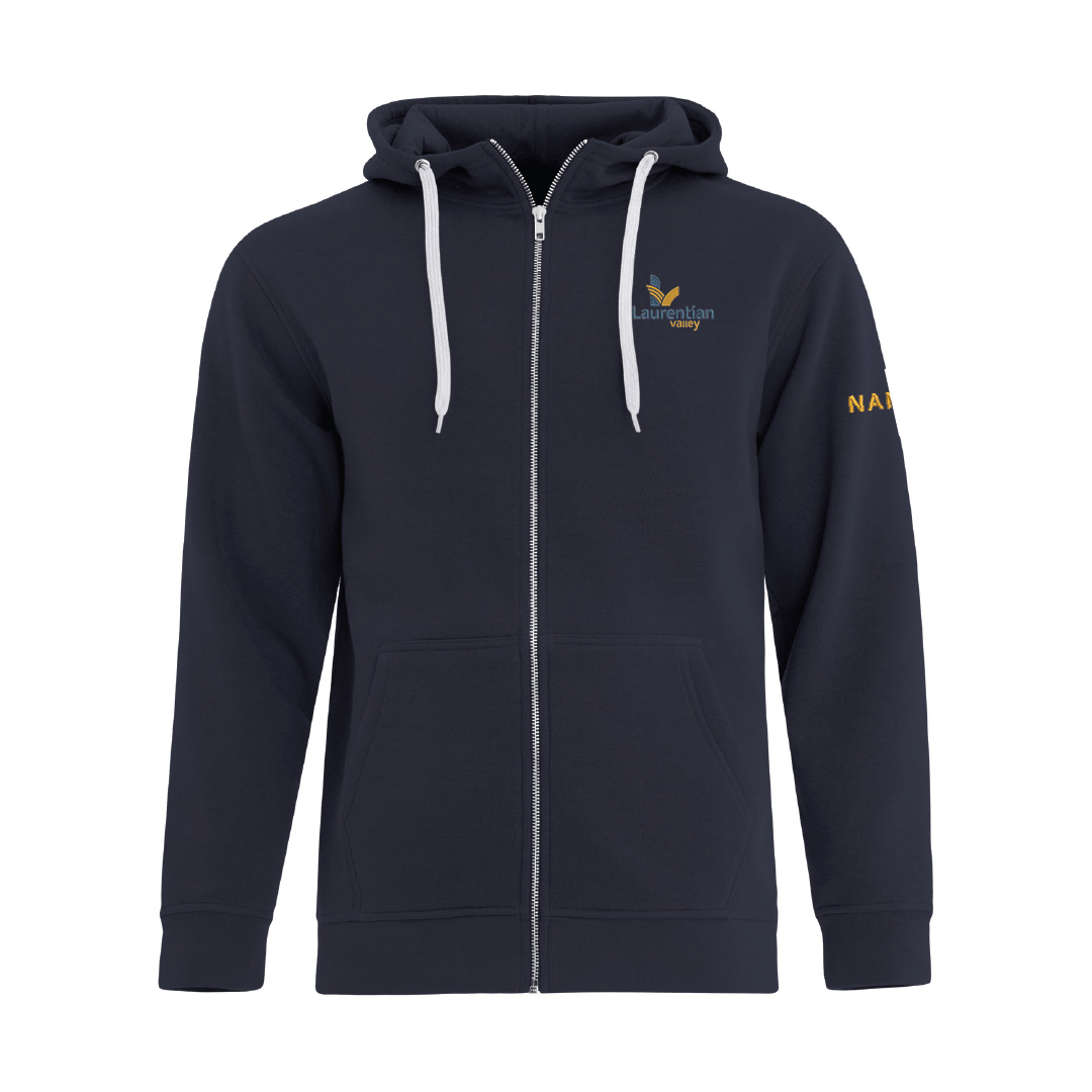 LV - Embroidered Full Zip Hoodie