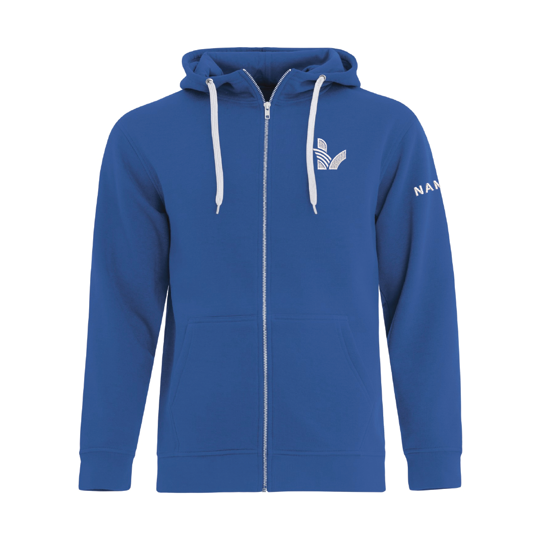 LV - Embroidered Full Zip Hoodie