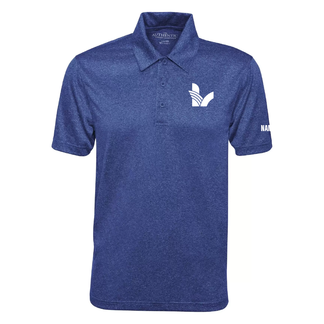 LV - Embroidered Adult Heather Performance Polo