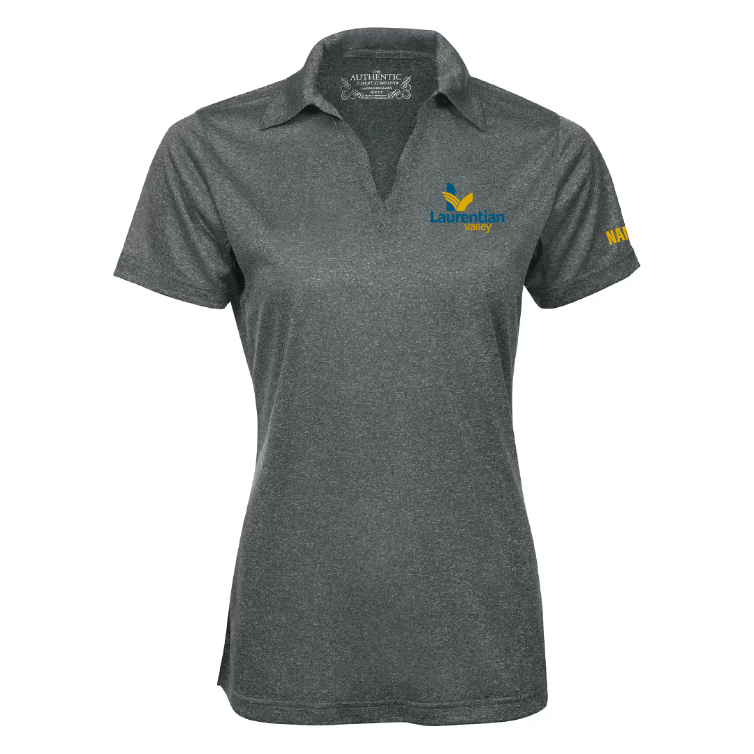 LV - Embroidered Ladies Heather Performance Polo