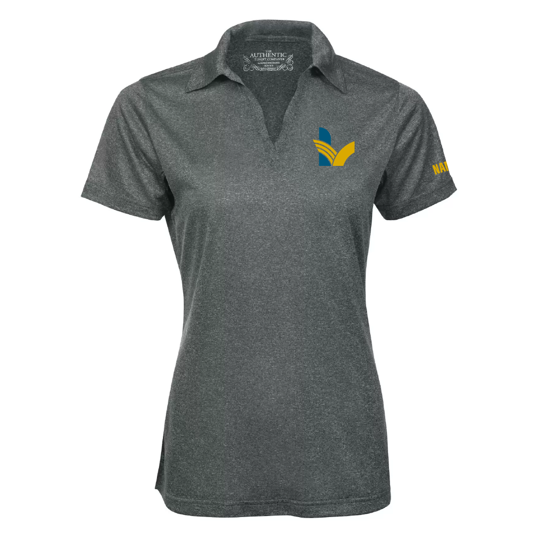 LV - Embroidered Ladies Heather Performance Polo