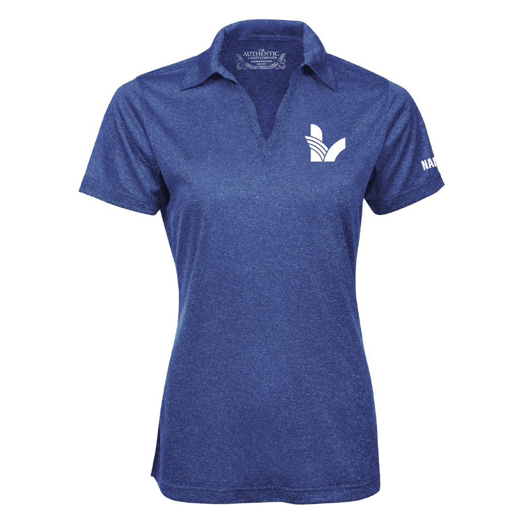 LV - Embroidered Ladies Heather Performance Polo