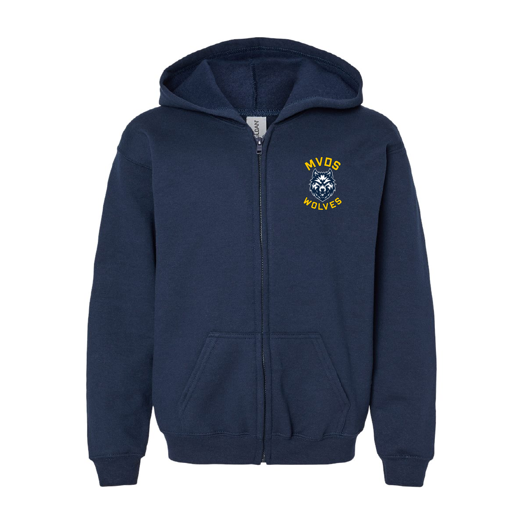 MVDS - Embroidered Youth Full-Zip Hoodie