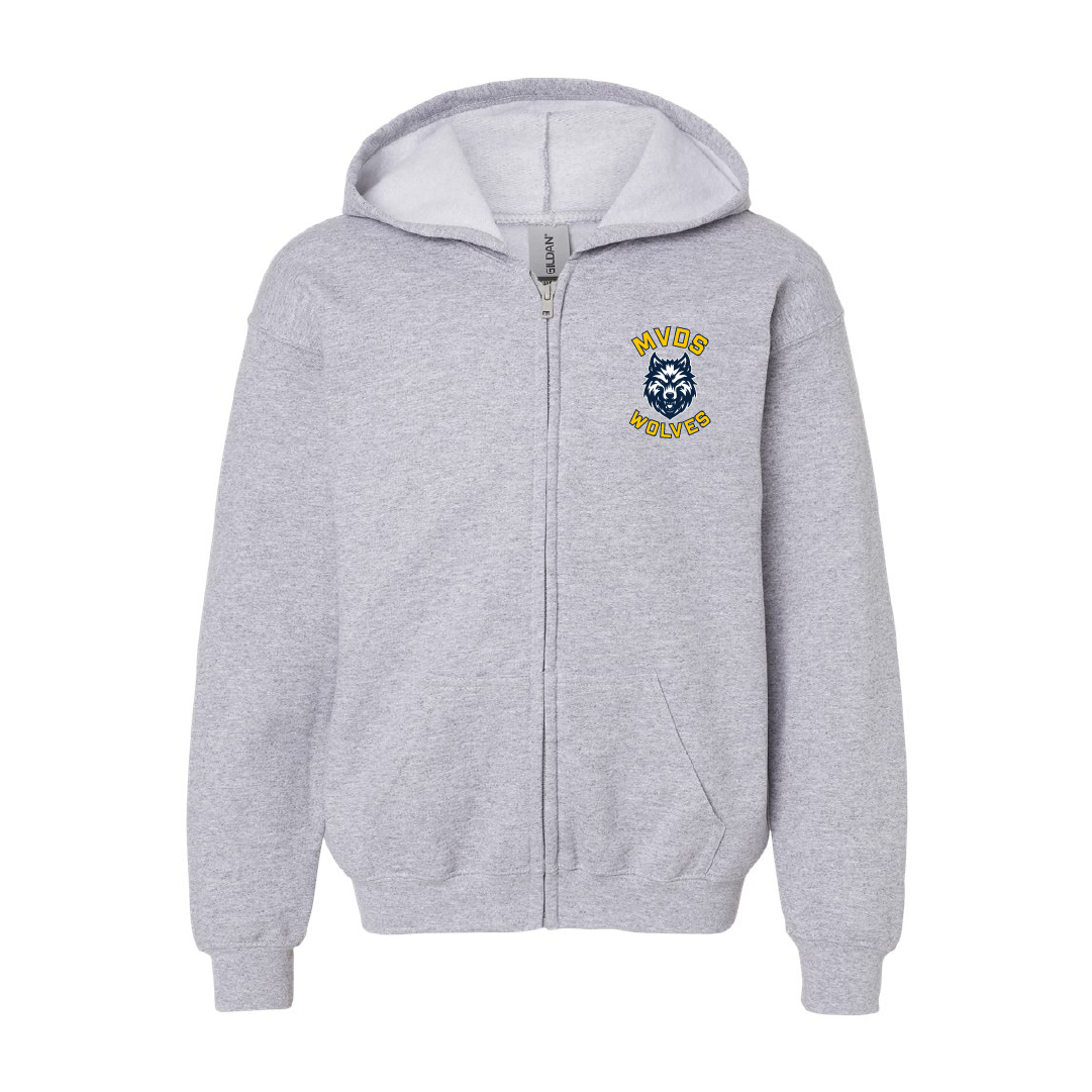 MVDS - Embroidered Youth Full-Zip Hoodie