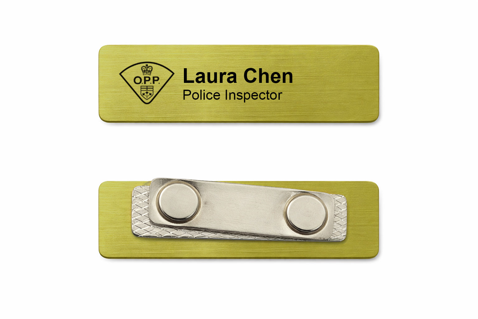 Custom Name Tag Badge | Engraved or Full Colour | Magnetic or Pin Back | Military & Law Enforcement Ready