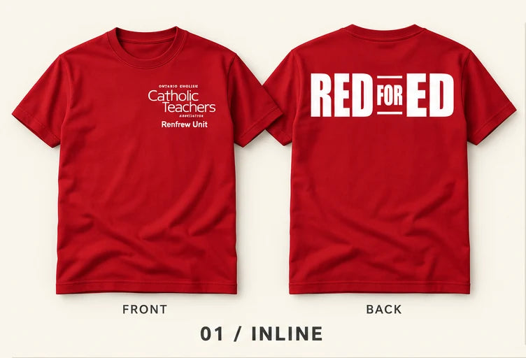 OECTA Renfrew Unit Red for Ed T-Shirt - Inline