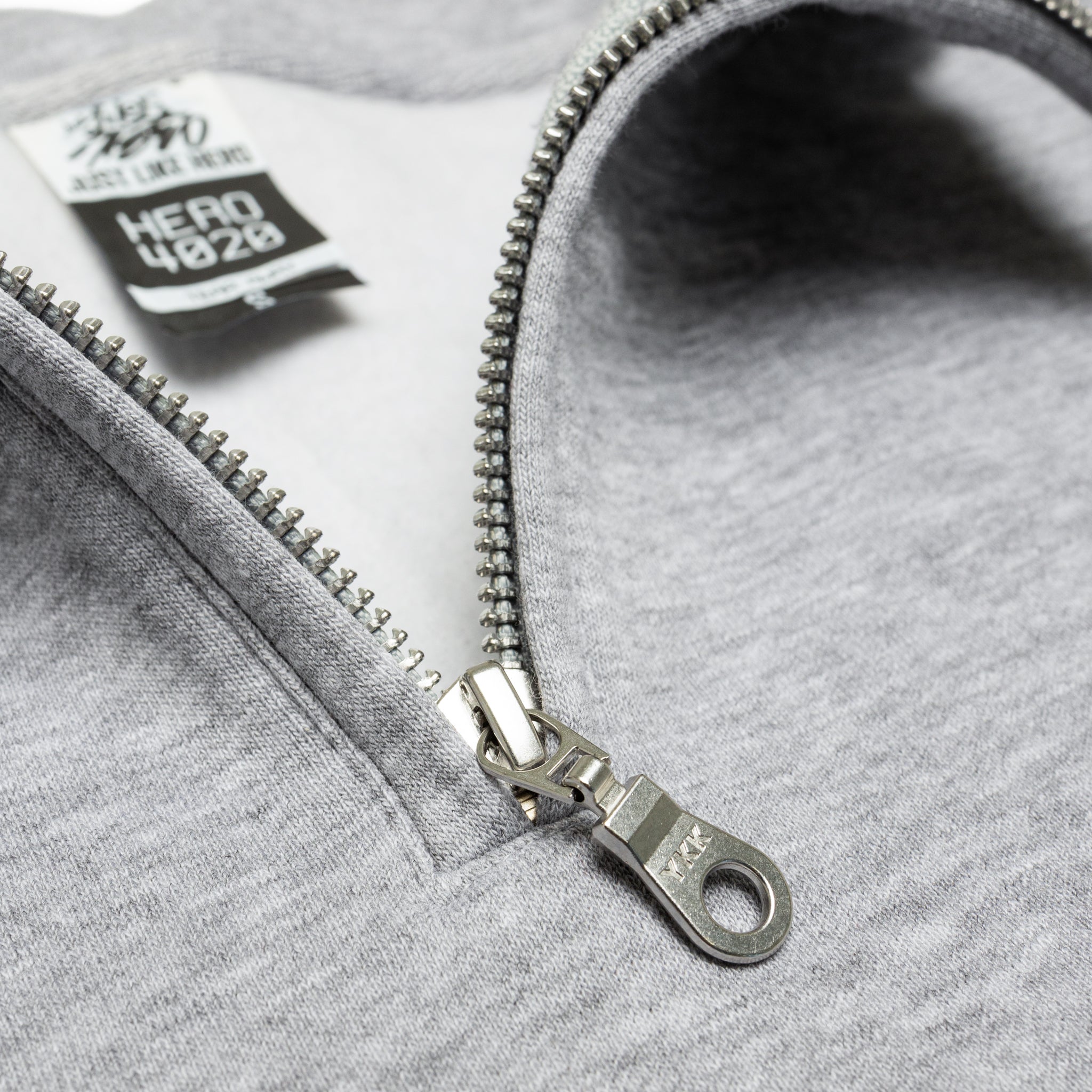 Sweat-shirt unisexe à fermeture éclair quart de tour HERO-4020