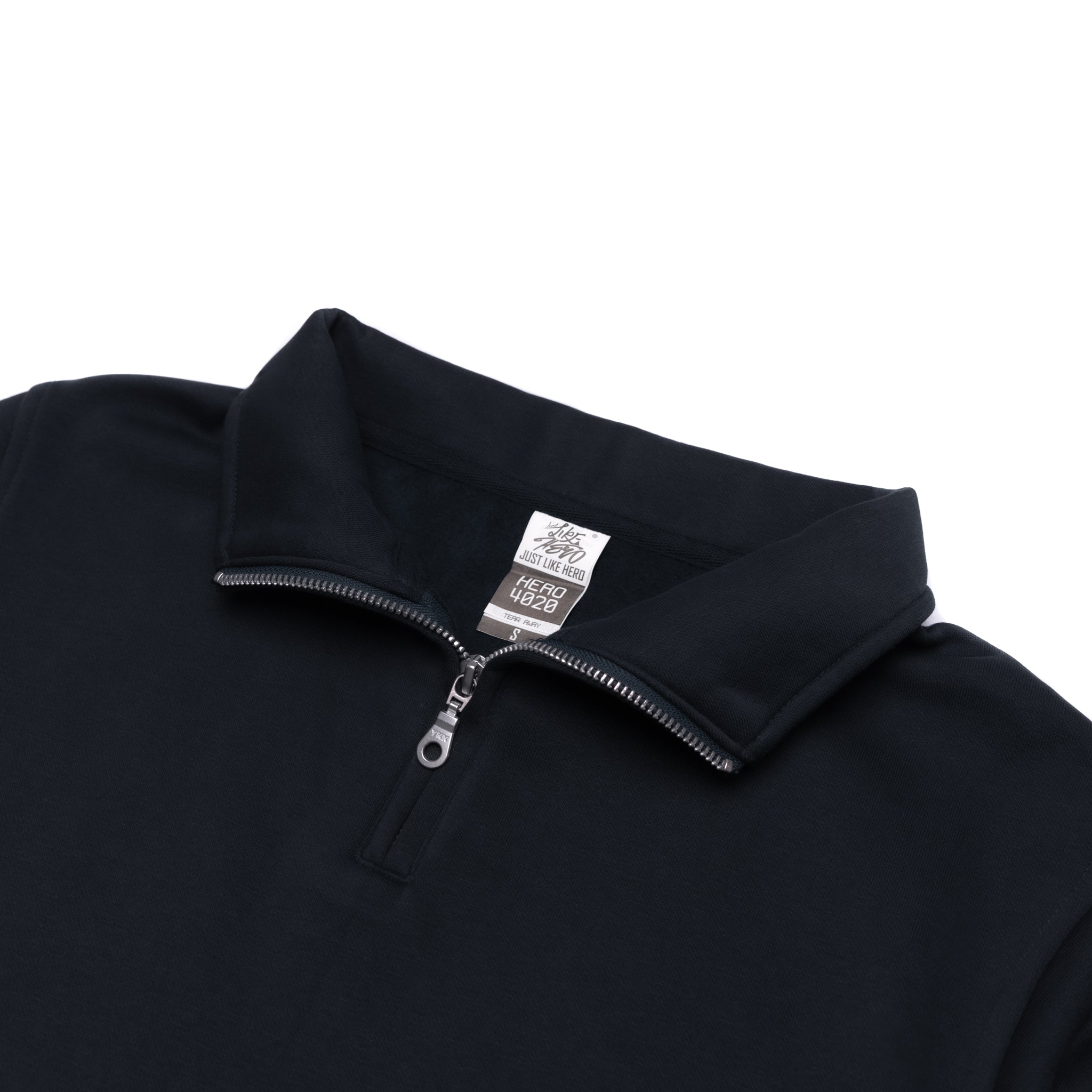 Sweat-shirt unisexe à fermeture éclair quart de tour HERO-4020