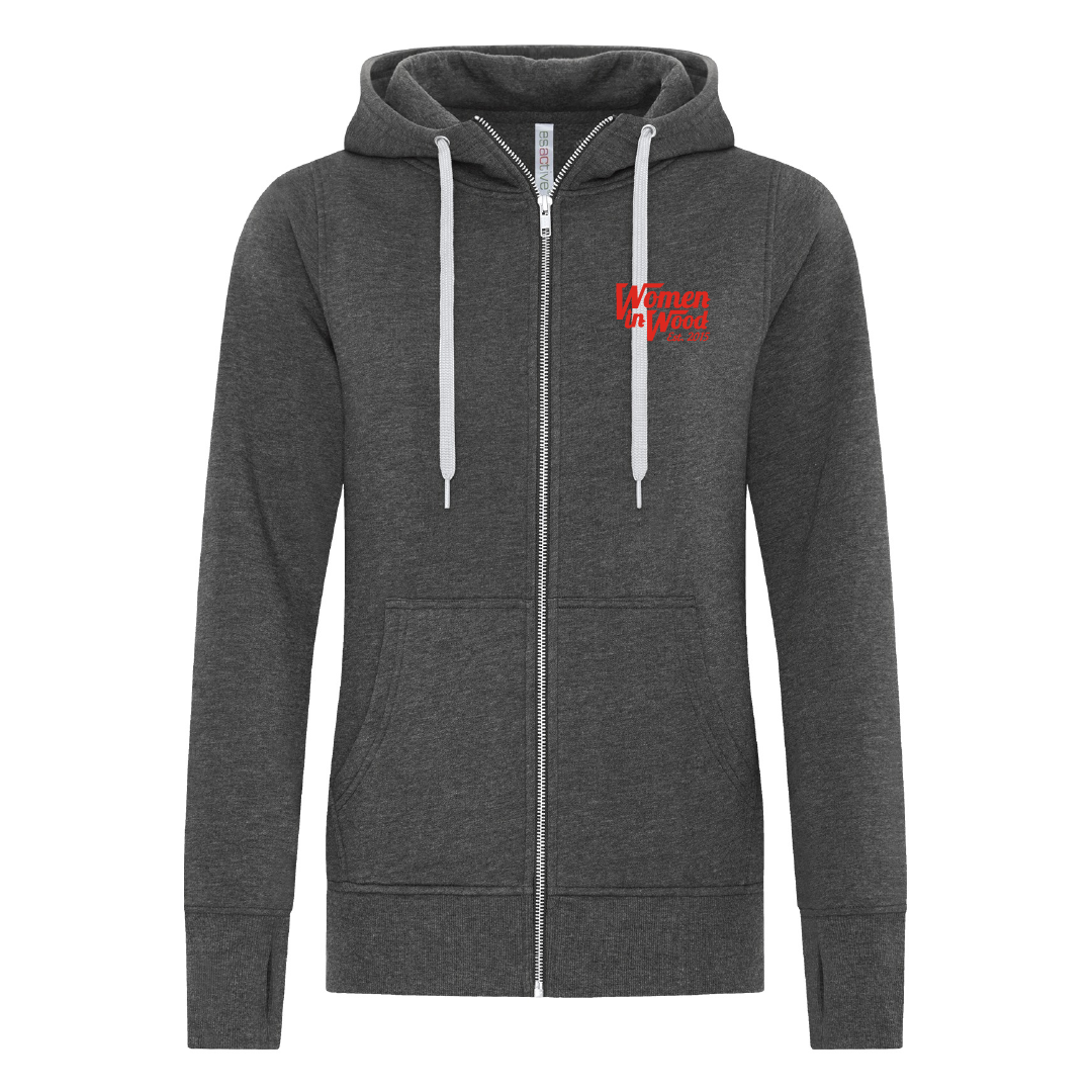 WIW Ladies' Printed Full Zip Hoodie