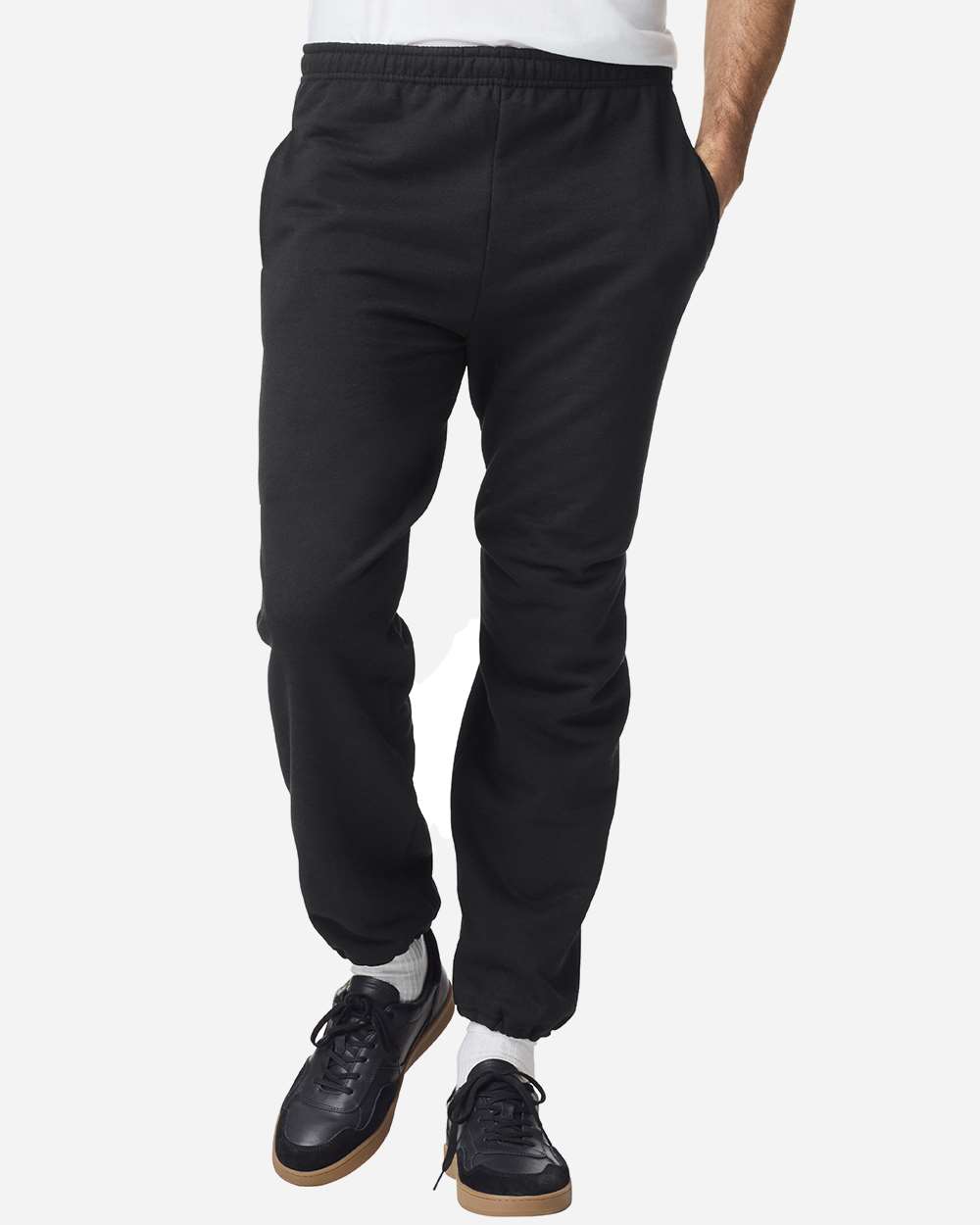 Gildan 18100 Unisex Heavy Blend Pocket Sweatpants - Black